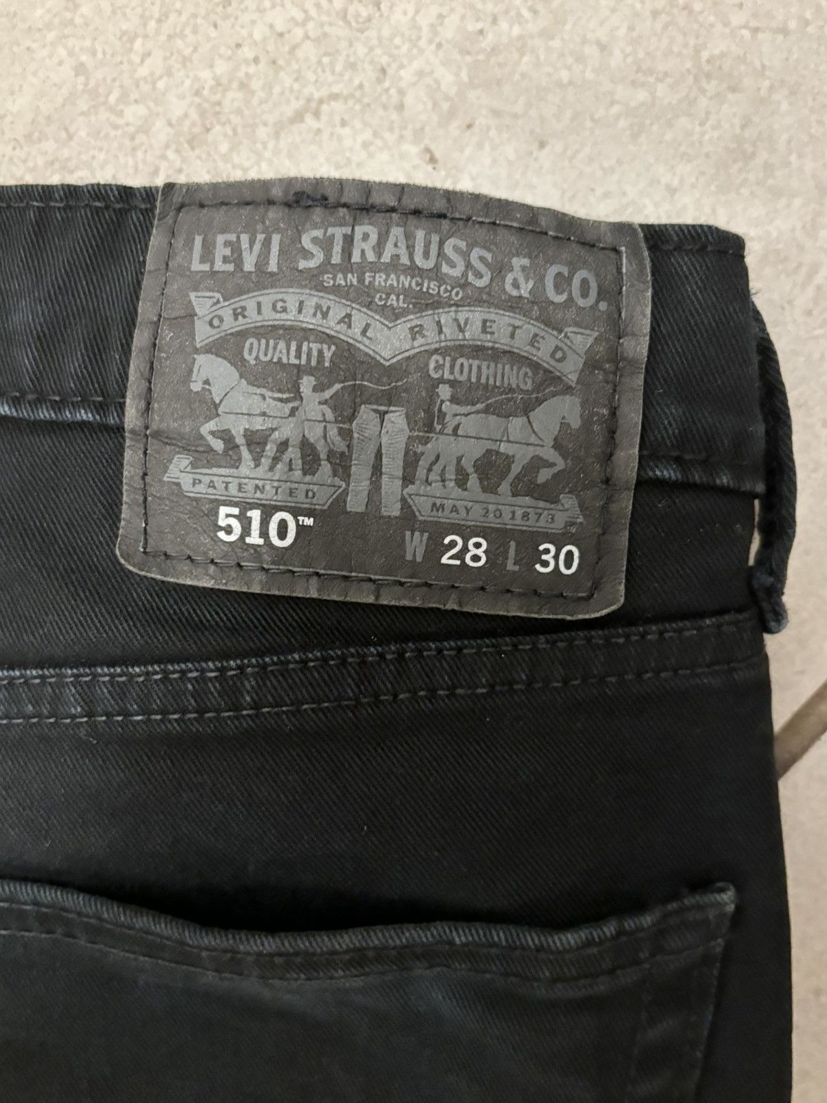 Levi's × Vintage 510 Jeans In Black Size US 28 / EU 44 - 4 Thumbnail