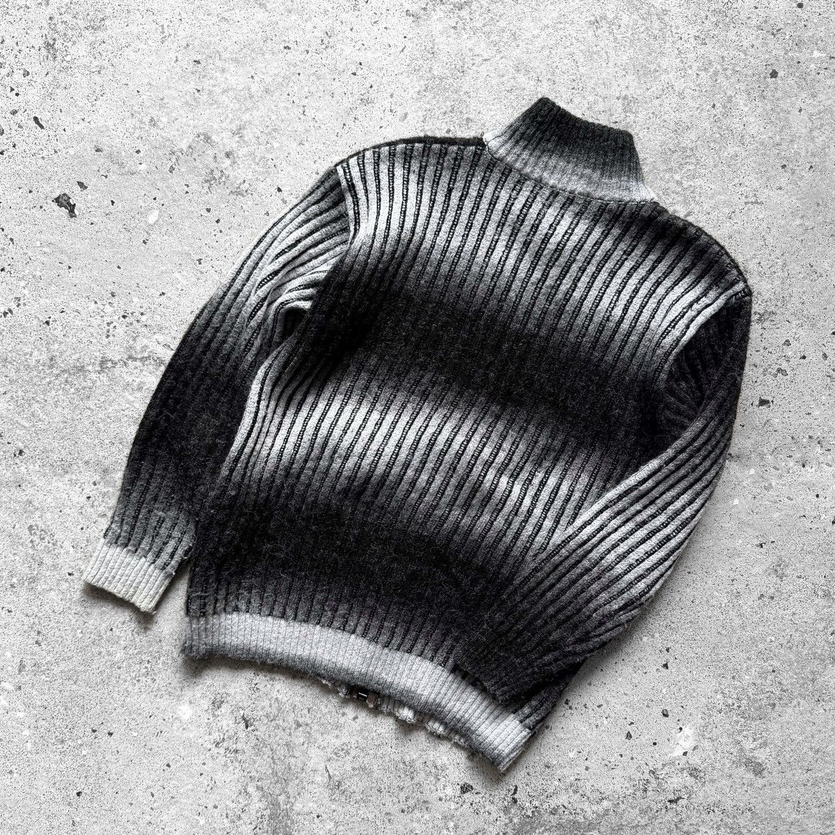 Other Vintage Mens Knit Sweater Wool Acrylic Zip Neck Ribbed Retro Size US M / EU 48-50 / 2 - 5 Thumbnail