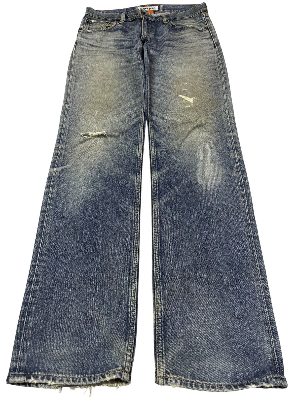 Levi's Vtg 90s Levis 502 Orange Tag Distressed Jeans Size US 32 / EU 48 - 1 Thumbnail