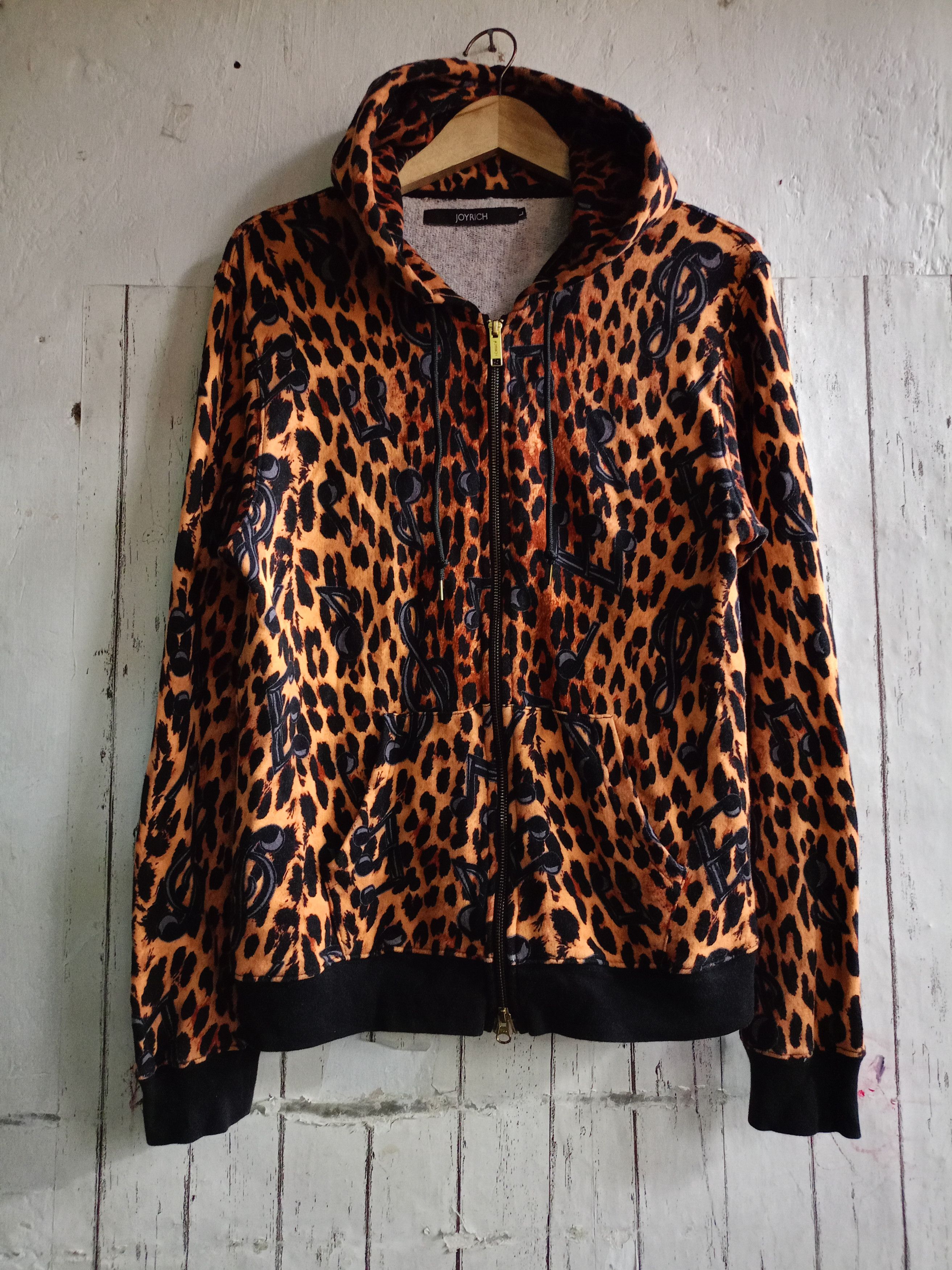 Joyrich Joyrich Leopard Zip Hoodie Size L / US 10 / IT 46 - 1 Thumbnail