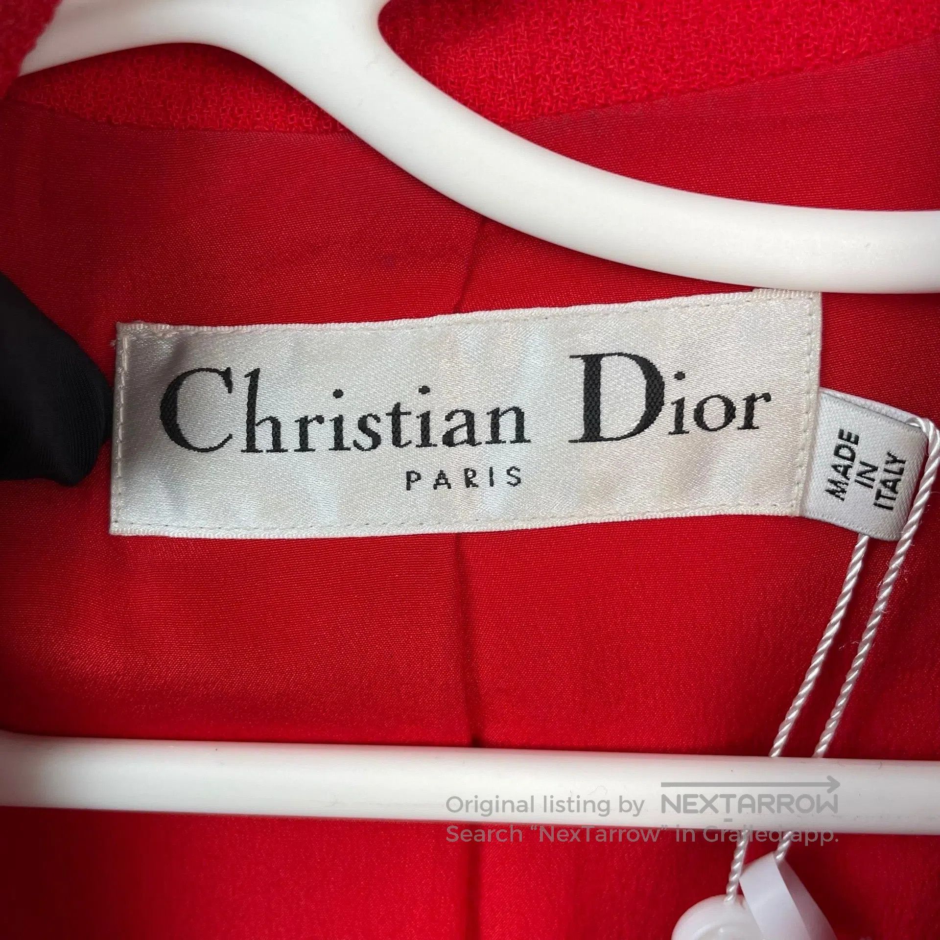 Dior Dior Red collarless sleeveless vest dress| Size XS / US 0-2 / IT 36-38 - 5 Thumbnail