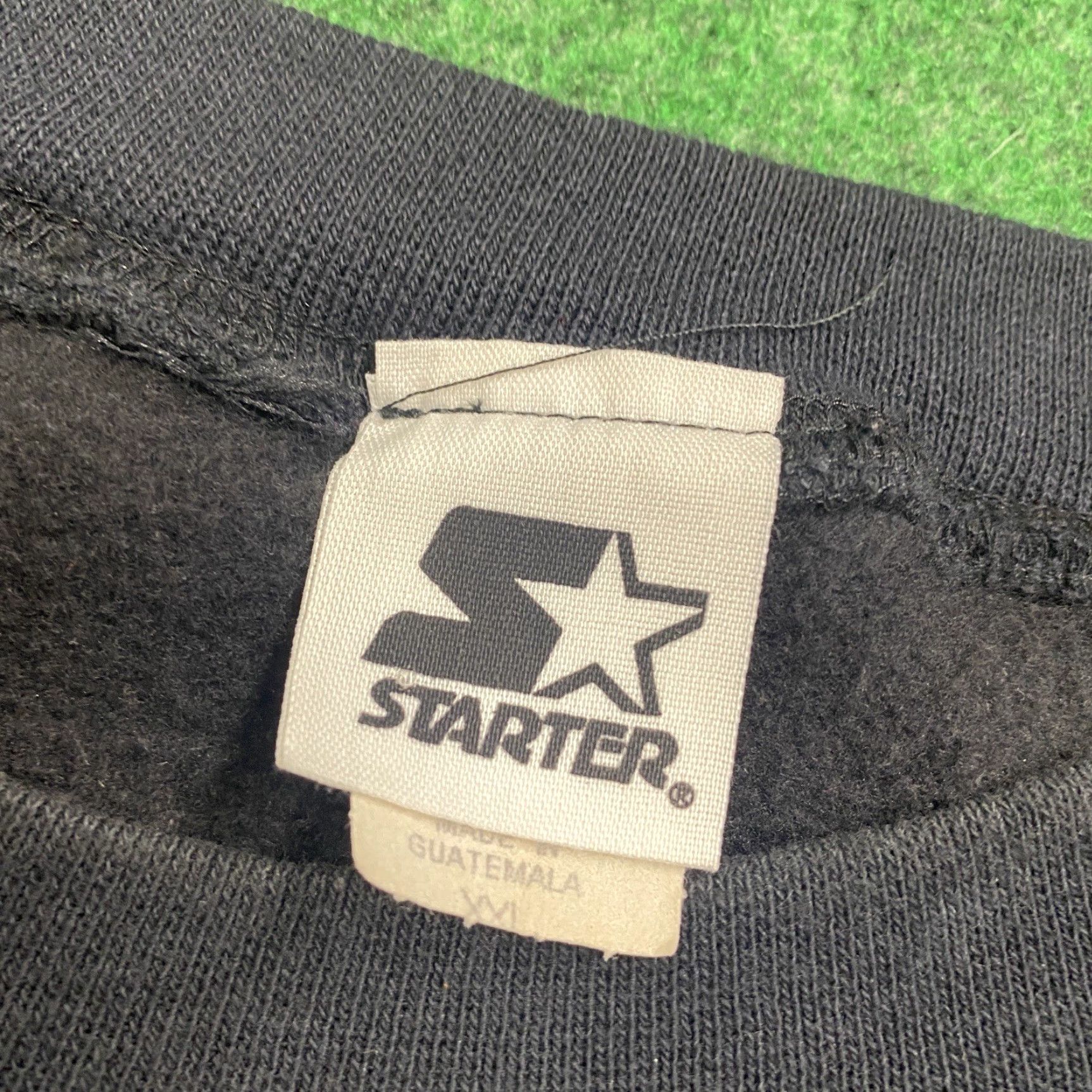 Starter VINTAGE Starter Sweatshirt Men 2XL Black 90s Football City Logo College USA Sports Size US XXL / EU 58 / 5 - 3 Thumbnail