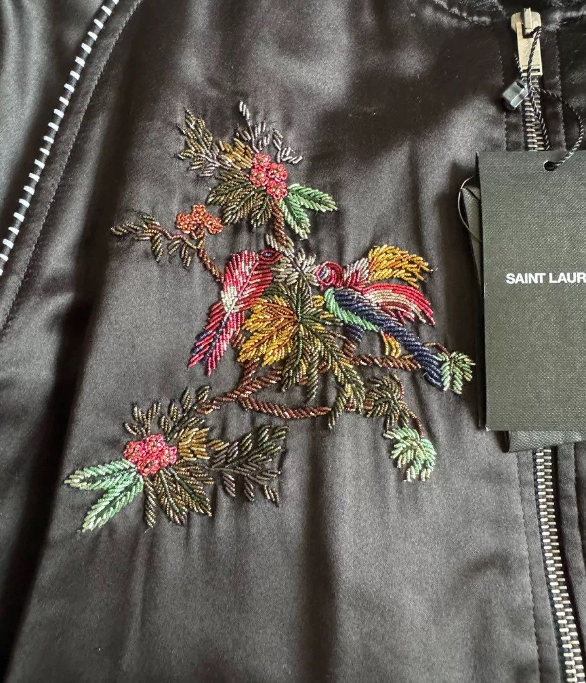 Saint Laurent Paris × Yves Saint Laurent Saint Laurent's out of print embroidery heavy-duty jacket Size US S / EU 44-46 / 1 - 3 Thumbnail
