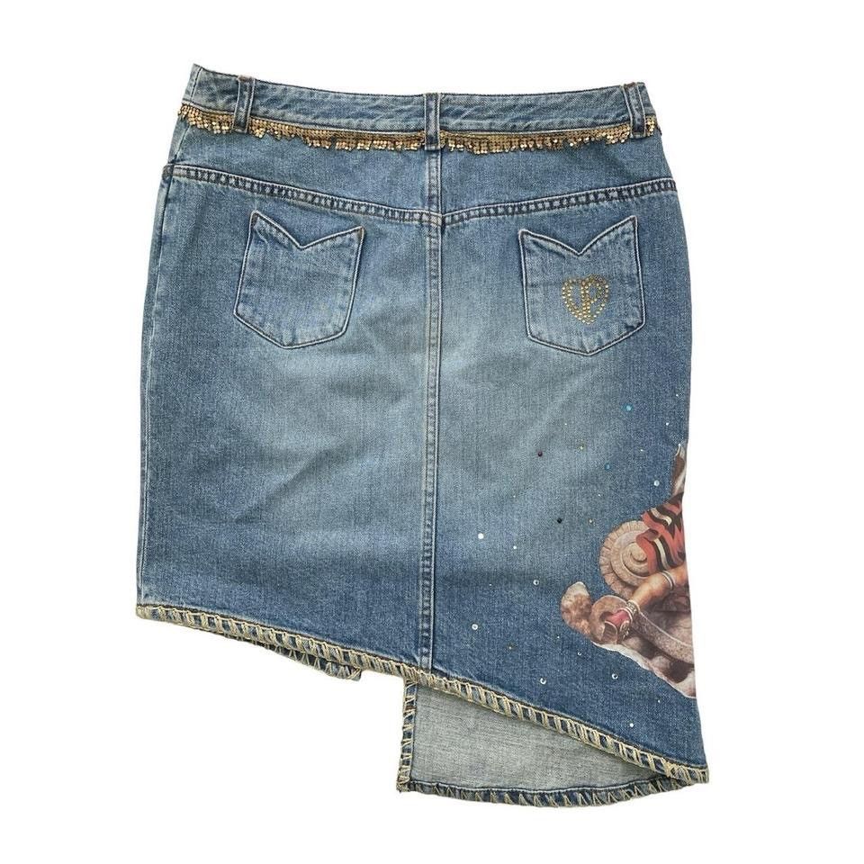 Voyage Vintage Voyage Passion midi asymmetrical denim skirt Size 30" / US 8 / IT 44 - 5 Thumbnail