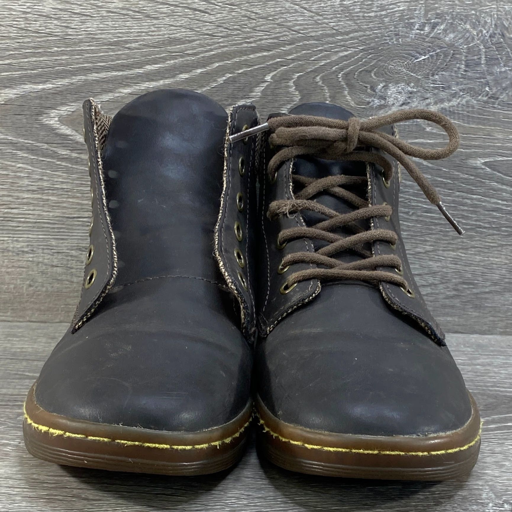 Dr. Martens Dr Doc Martens Maelly Brown Leather Ankle Combat Boots Womens 8 Lace Up Air Wair Size US 6 / IT 36 - 5 Thumbnail