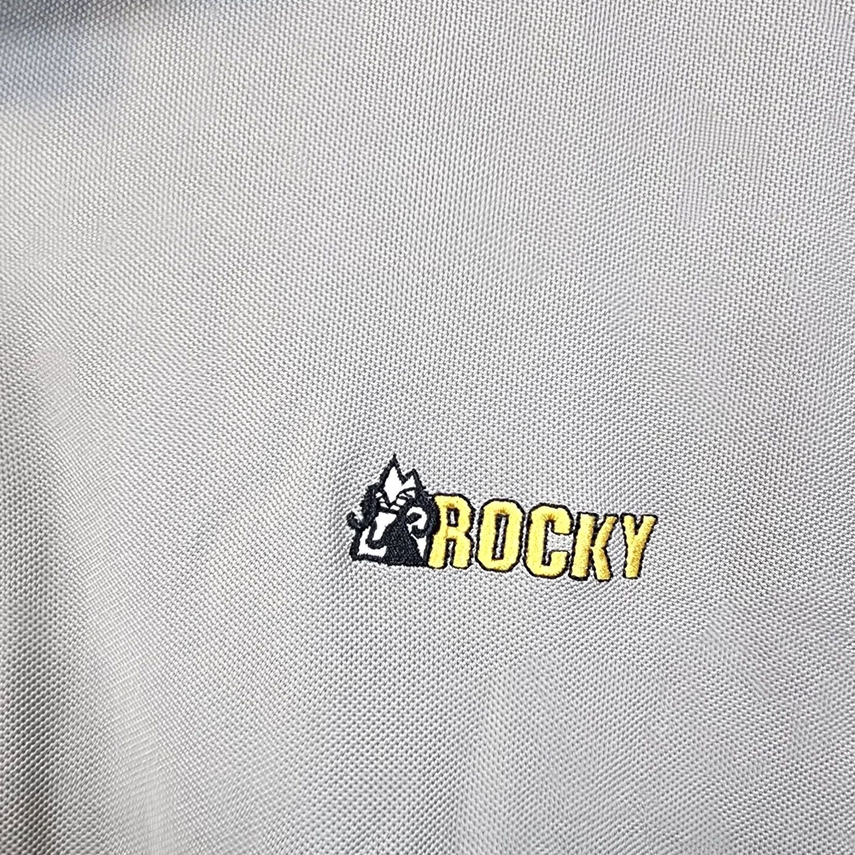 Vintage VINTAGE? Rocky Boots Polo Shirt Mens Large Grey Short Sleeve Logo NEW Size US L / EU 52-54 / 3 - 6 Thumbnail
