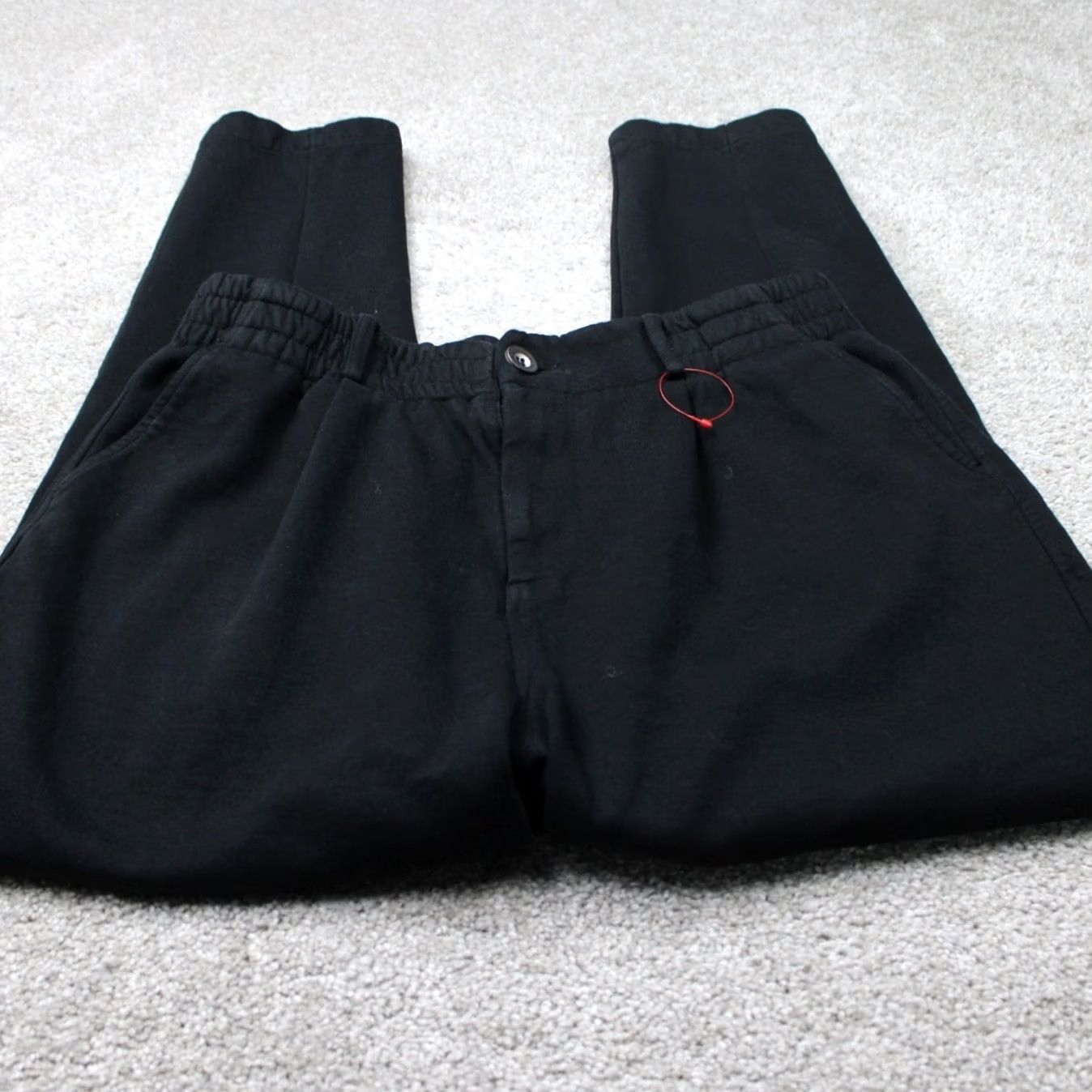 YoungLA YoungLA Pants Mens 32L Black Urban Straight Leg Cotton/Nylon Fleece Joggers Size US 32 / EU 48 - 2 Thumbnail
