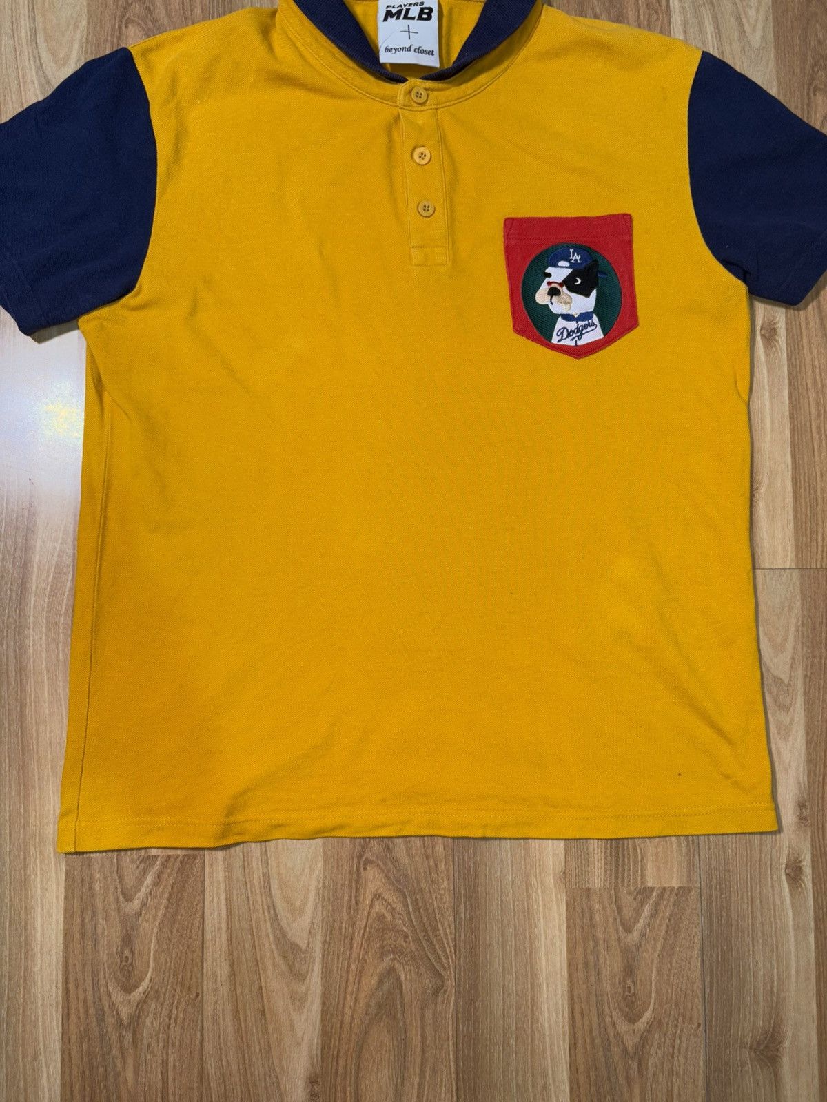 MLB VTG MLB x Beyond Closet "Dodgers Dog" Colorblock Polo Shirt Size US S / EU 44-46 / 1 - 3 Thumbnail