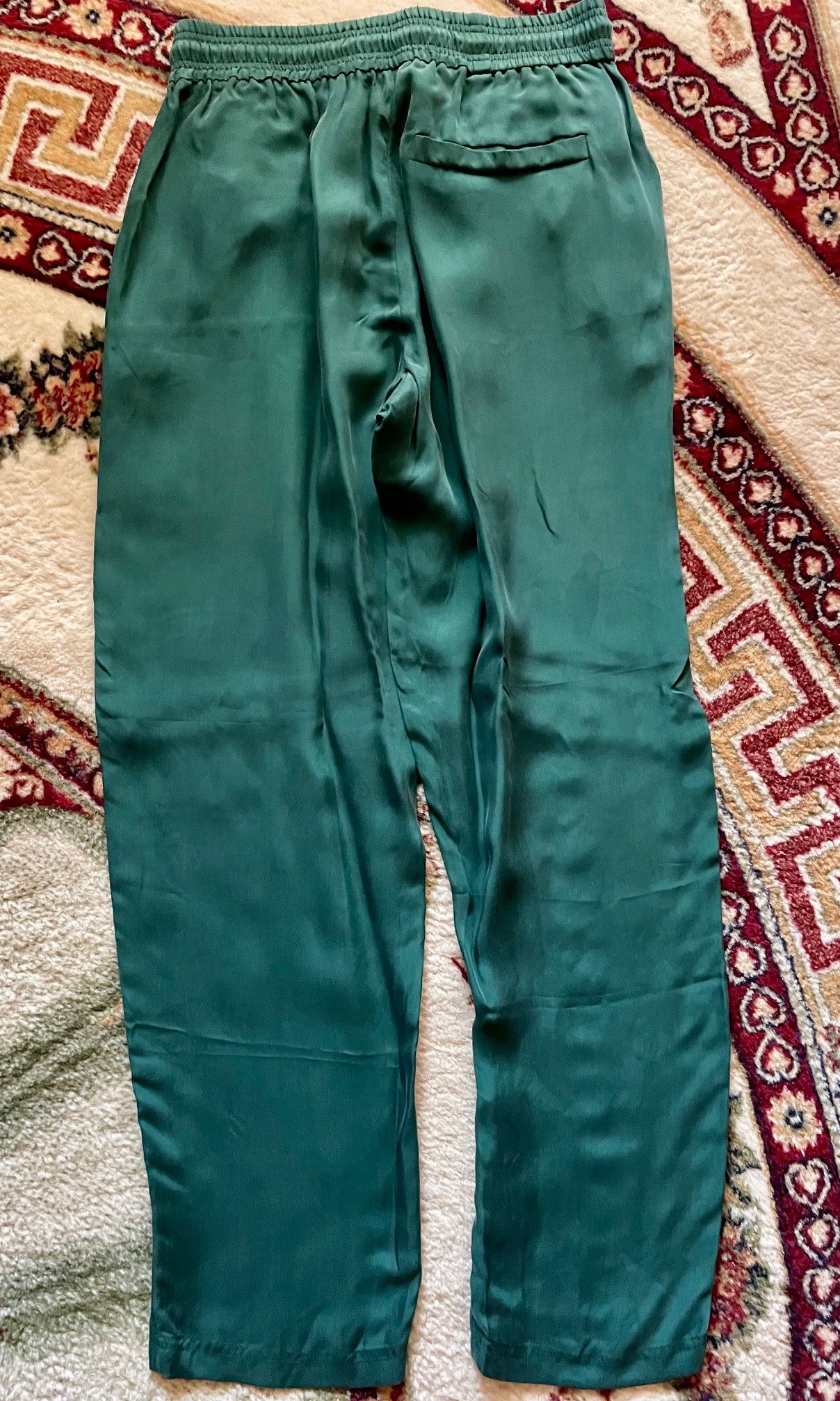Rochambeau Cupro Silky Sweatpants Emerald Green Size US 32 / EU 48 - 7 Thumbnail