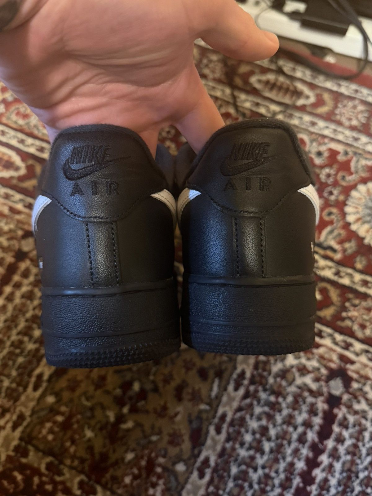Nike × Supreme Supreme AF1 Black White Sz 9 Size US 9 / EU 42 - 4 Thumbnail