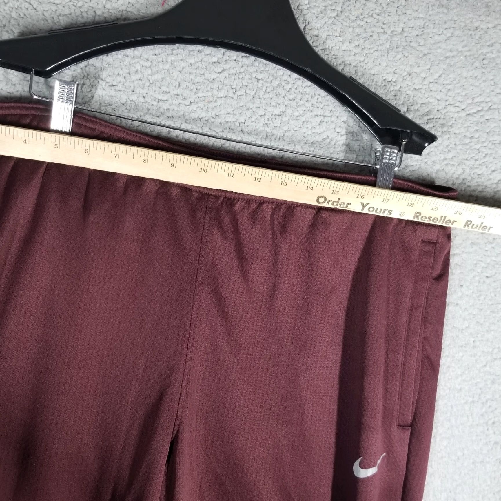Nike Nike Track Pants Mens XXL Burgundy Crush/Black Therma-FIT Water-Repellent Sphere Miler Pants Trousers Size US 39 - 4 Thumbnail