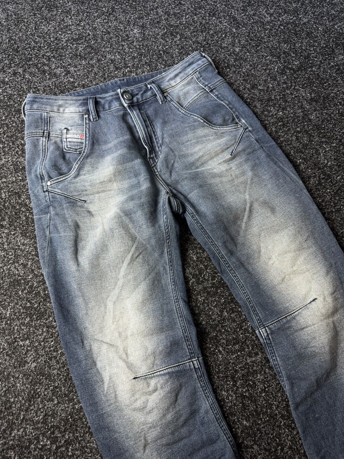 Diesel Designer Luxury Diesel Fayza-Ne Distressed Retro Jeans Y2K Size 25" / US 0 / IT 36 - 4 Thumbnail