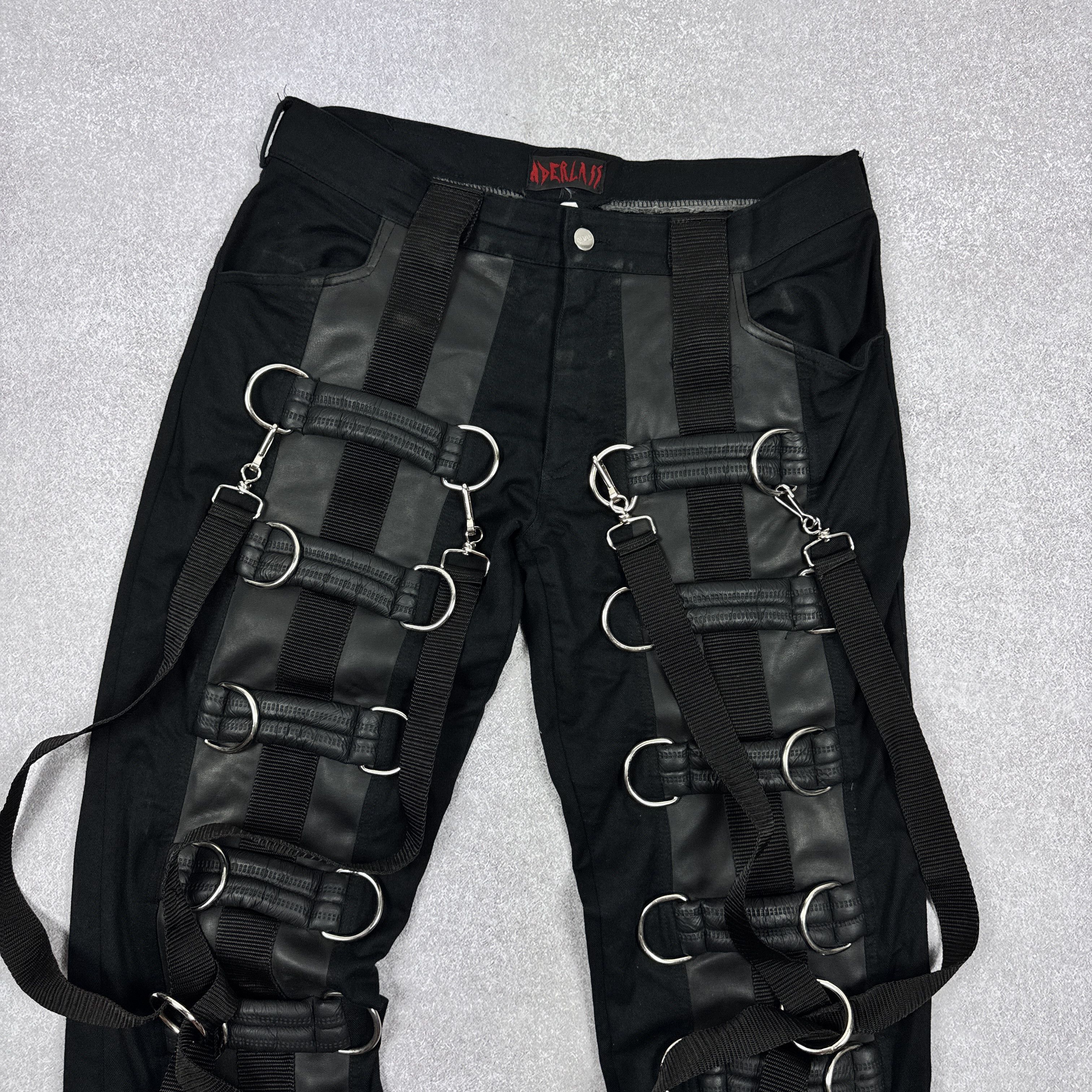Japanese Brand Aderlass Parachute Bondage Black Pants Cyber Punk Size 34 Size US 34 / EU 50 - 4 Thumbnail