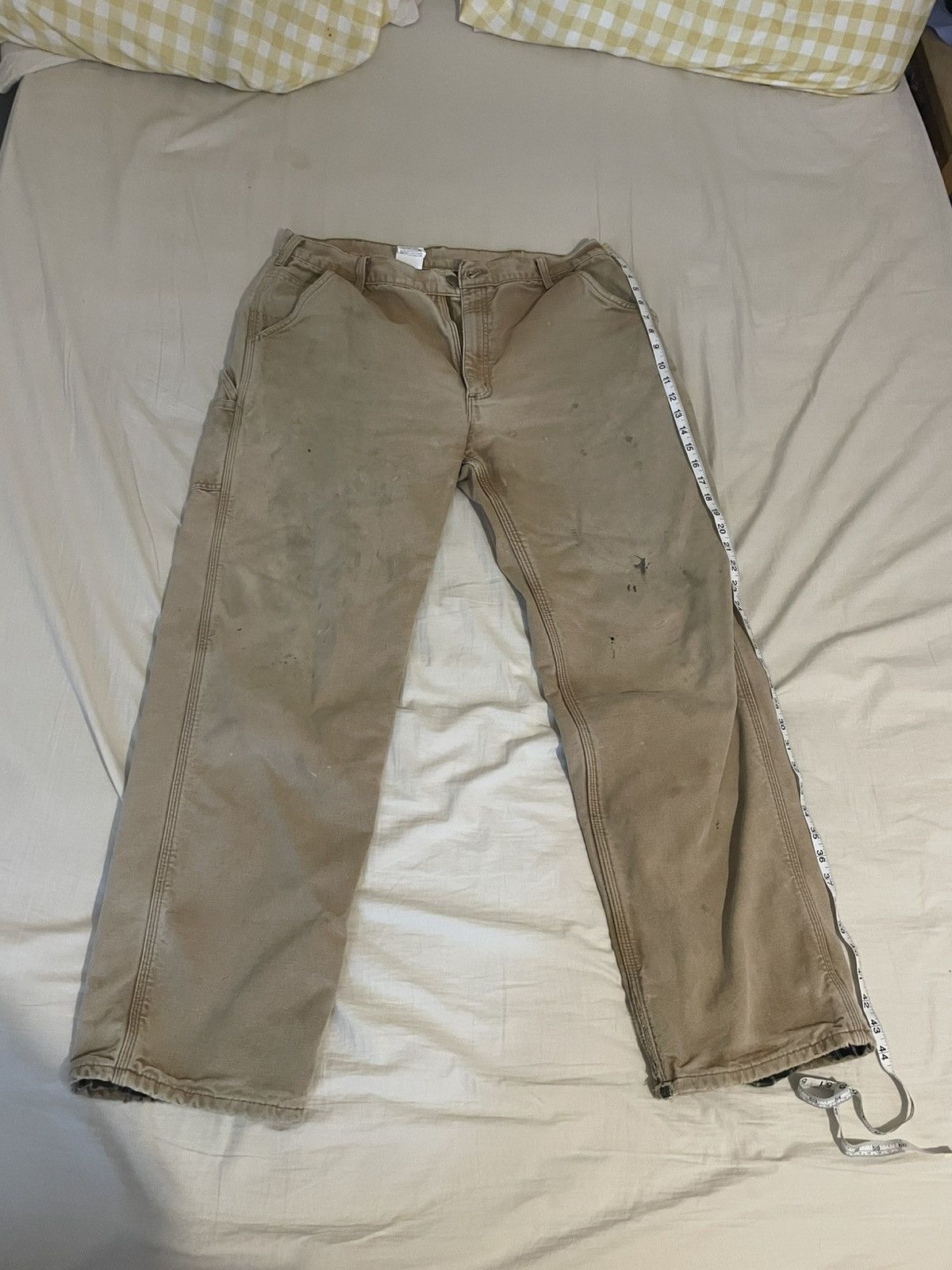 Carhartt Carharrt Flannel Lined Carpenter Pant Size US 34 / EU 50 - 4 Thumbnail