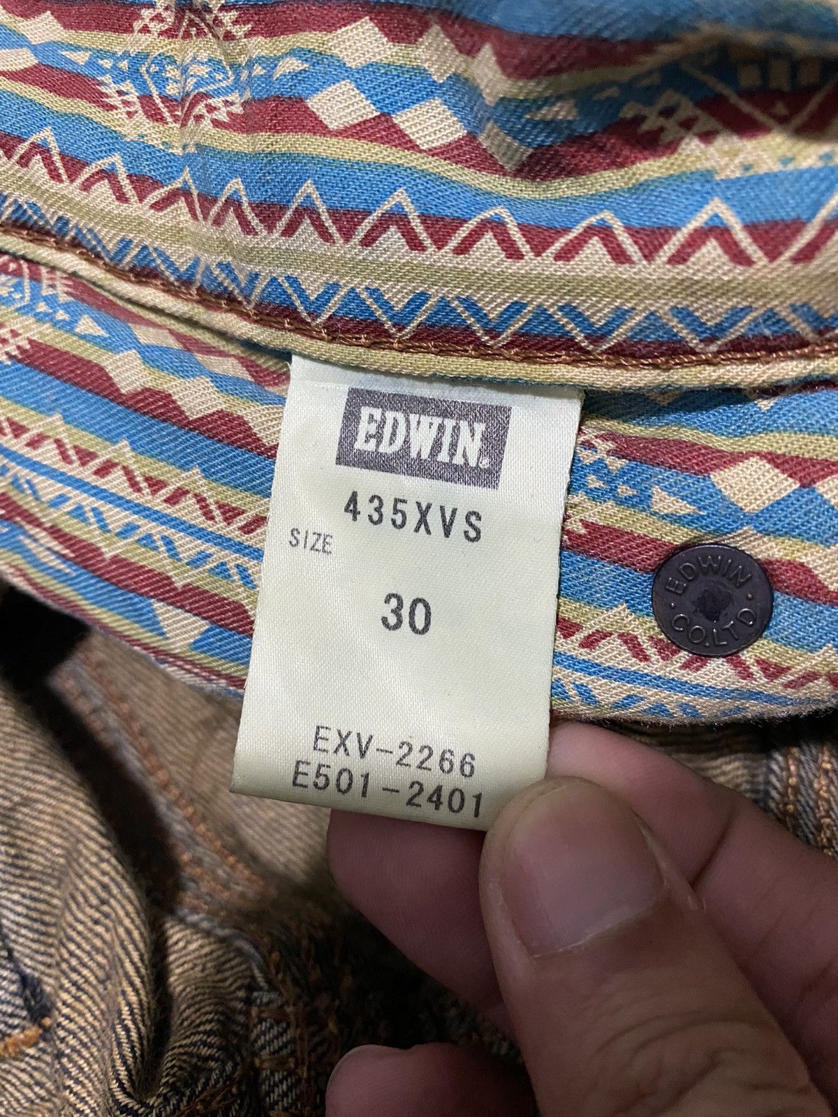 Japanese Brand Exclusive Vintage Edwin 435XVS Rusty Pants Size US 30 / EU 46 - 6 Thumbnail