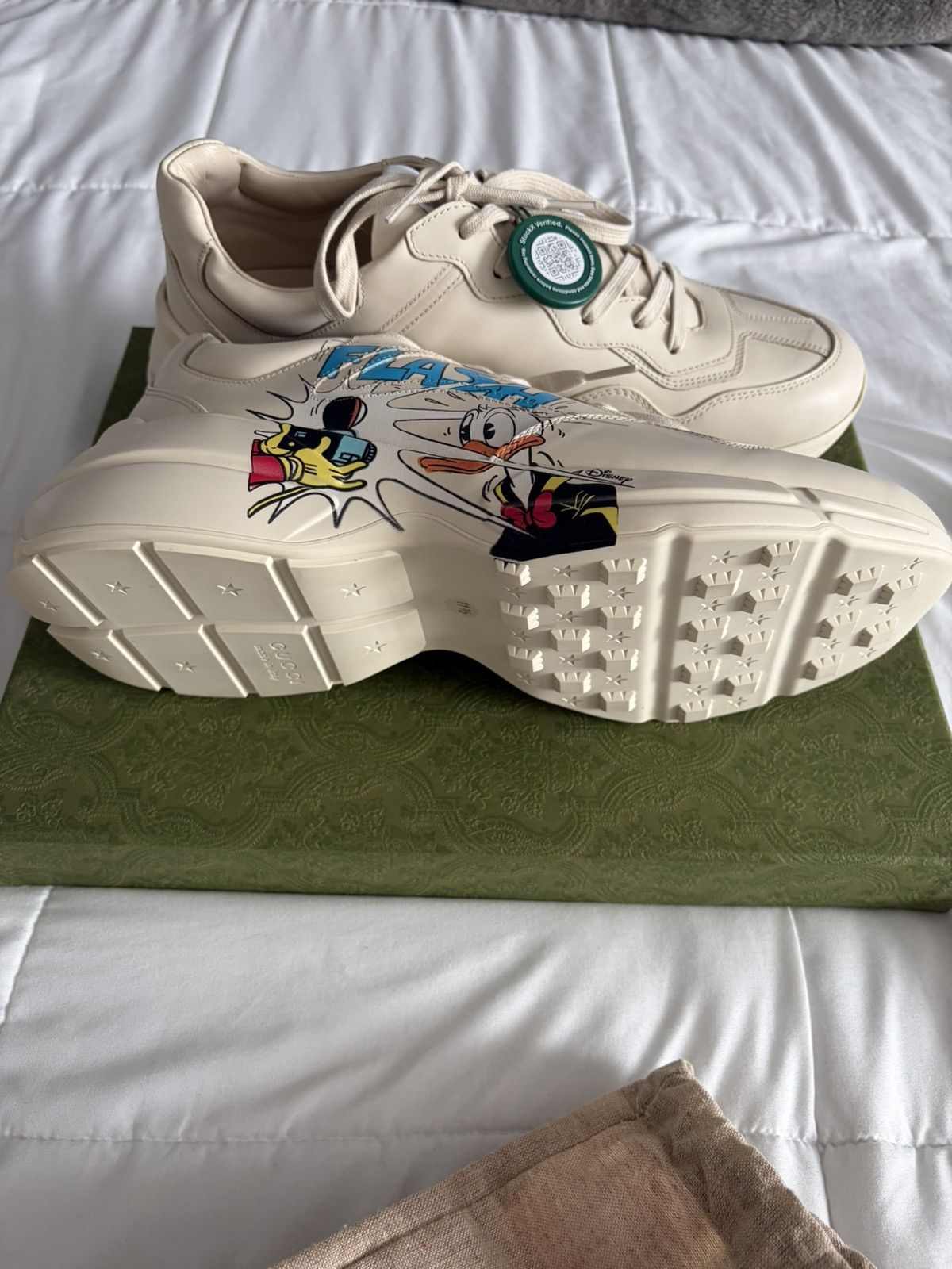 Disney × Gucci Gucci Rhyton x Disney Donald Duck Size US 11.5 / EU 44-45 - 14 Thumbnail