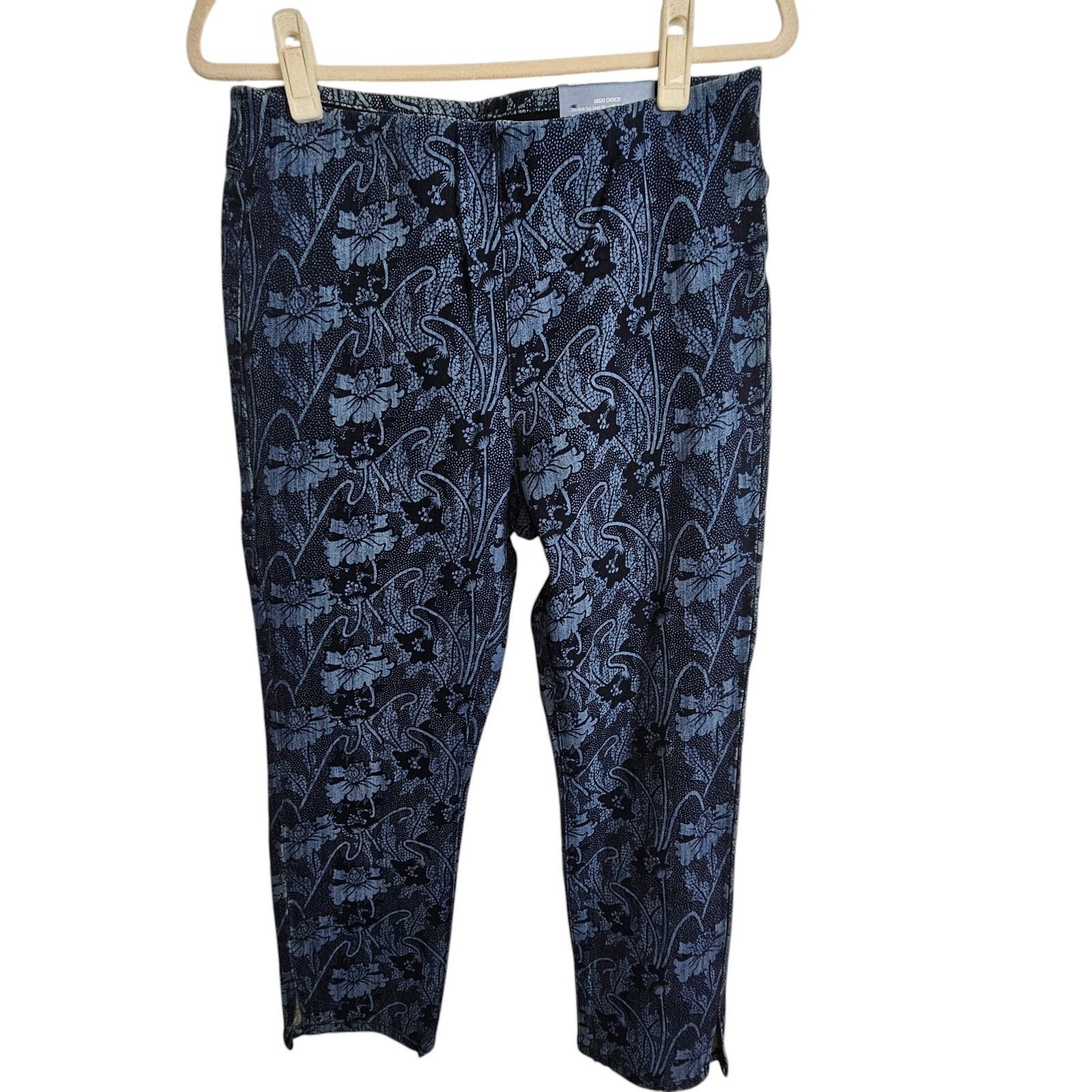 Soft Surroundings Soft Surroundings The Ultimate Cropped Leggings Floral Sz M Size 32" / US 10 / IT 46 - 1 Thumbnail