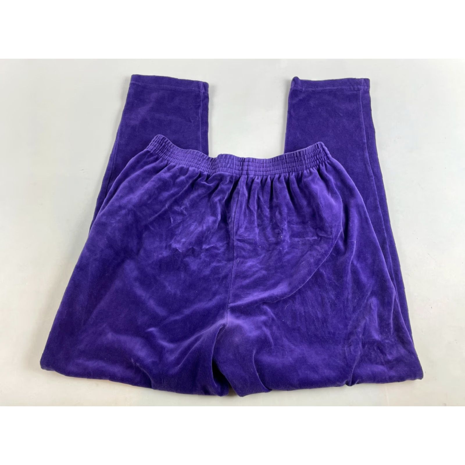 Vintage LAVON 2 Pc Loungewear Women's Size Medium Purple Terry Cloth Long Sleeve & Pants Pajama Set Womens Size M / US 6-8 / IT 42-44 - 4 Thumbnail