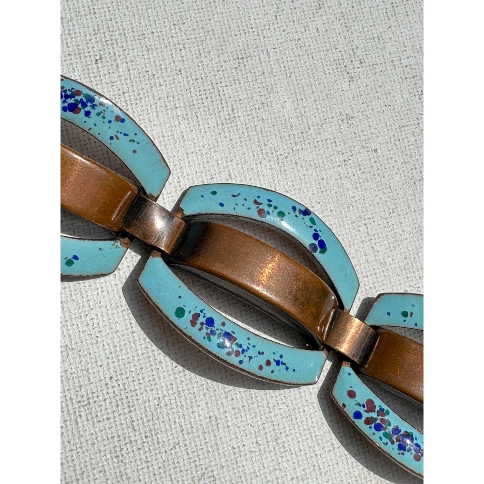 Vintage Vintage Rebajes Bracelet Copper 1950s Size ONE SIZE - 4 Thumbnail