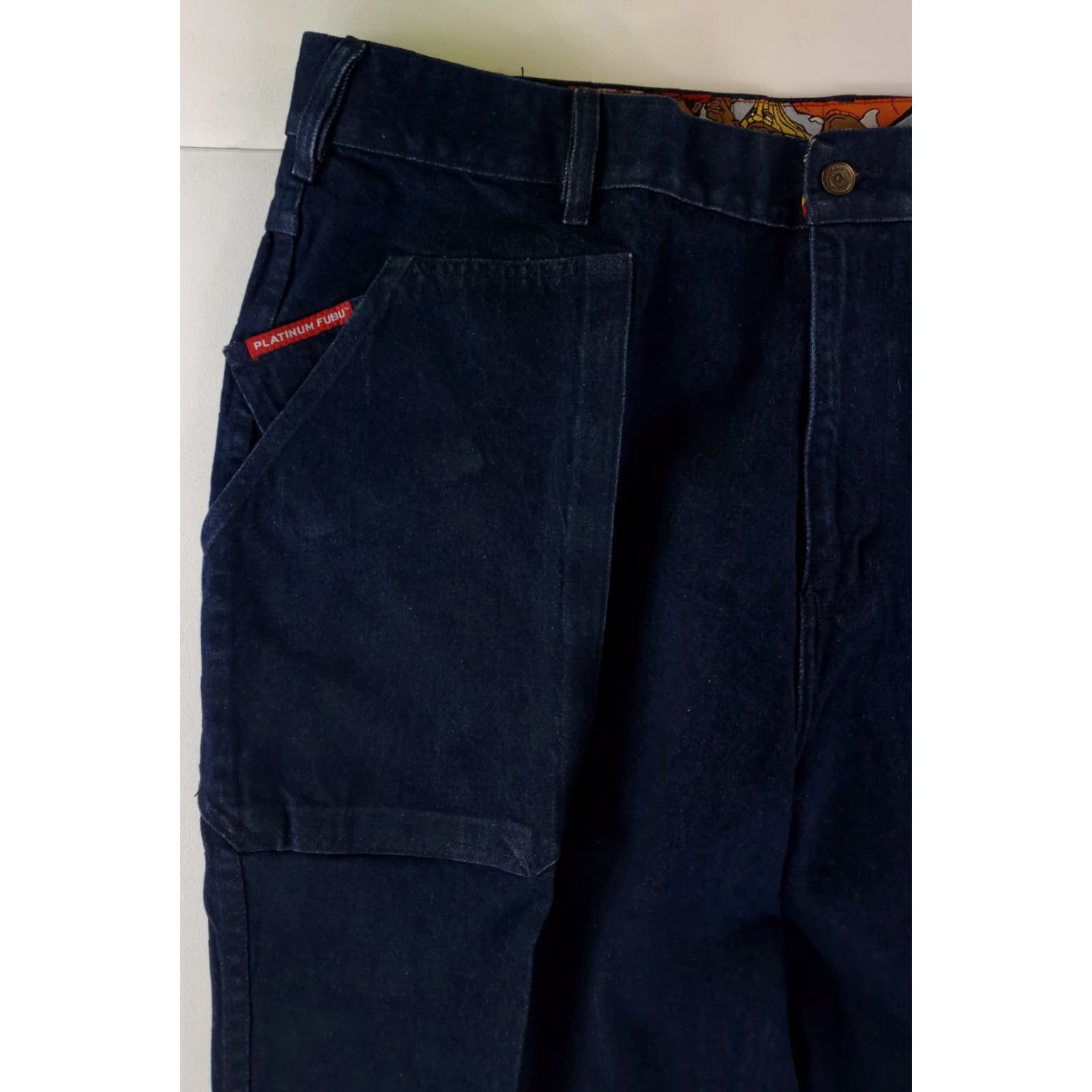 Fubu FUBU Jeans Fat Albert VTG 90s 19107 Platinum Mens 46 (44x31 Actual) Size US 44 / EU 60 - 2 Thumbnail