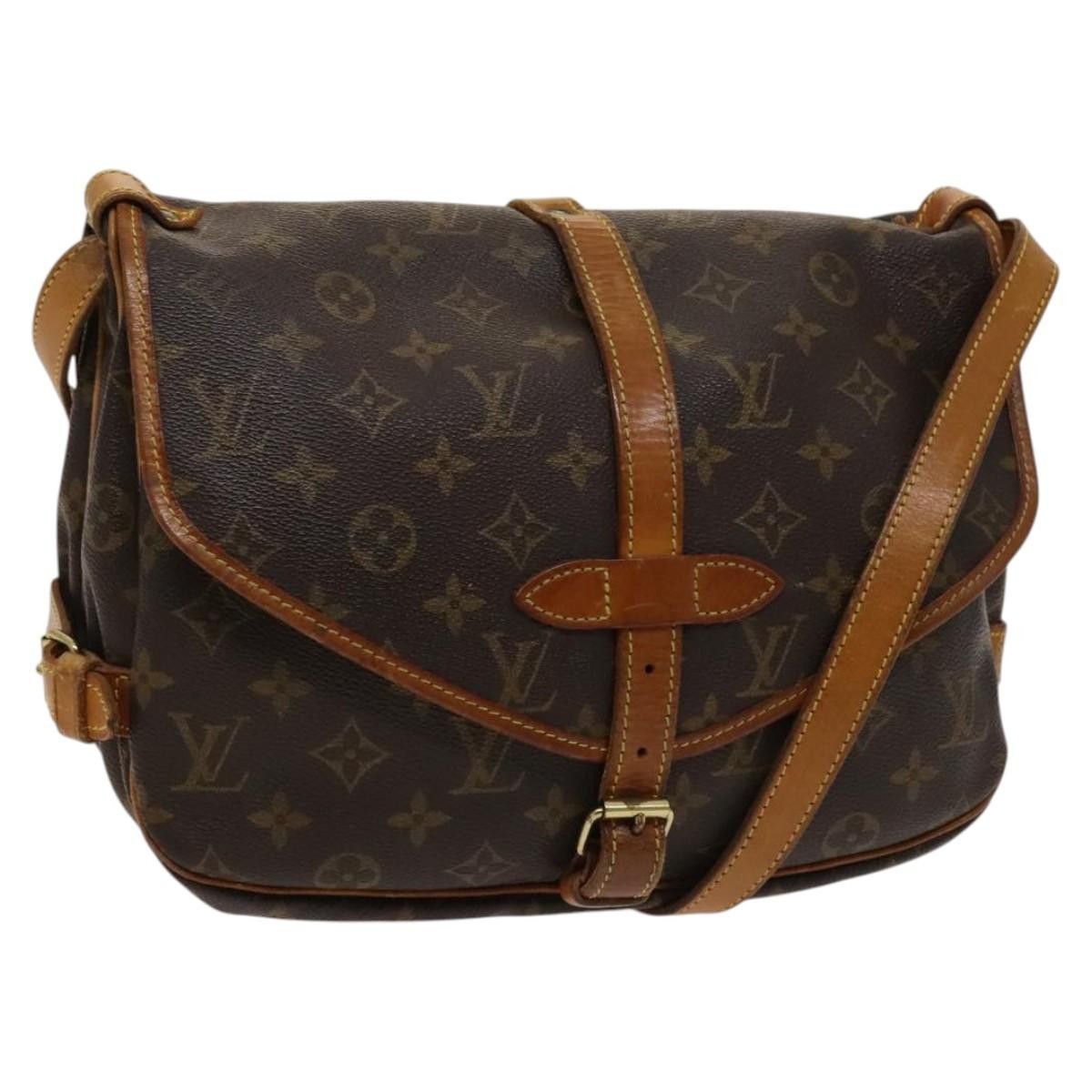 Louis Vuitton Monogram Saumur 30 Shoulder Bag M42256 Lv Auth Am8258, Women's