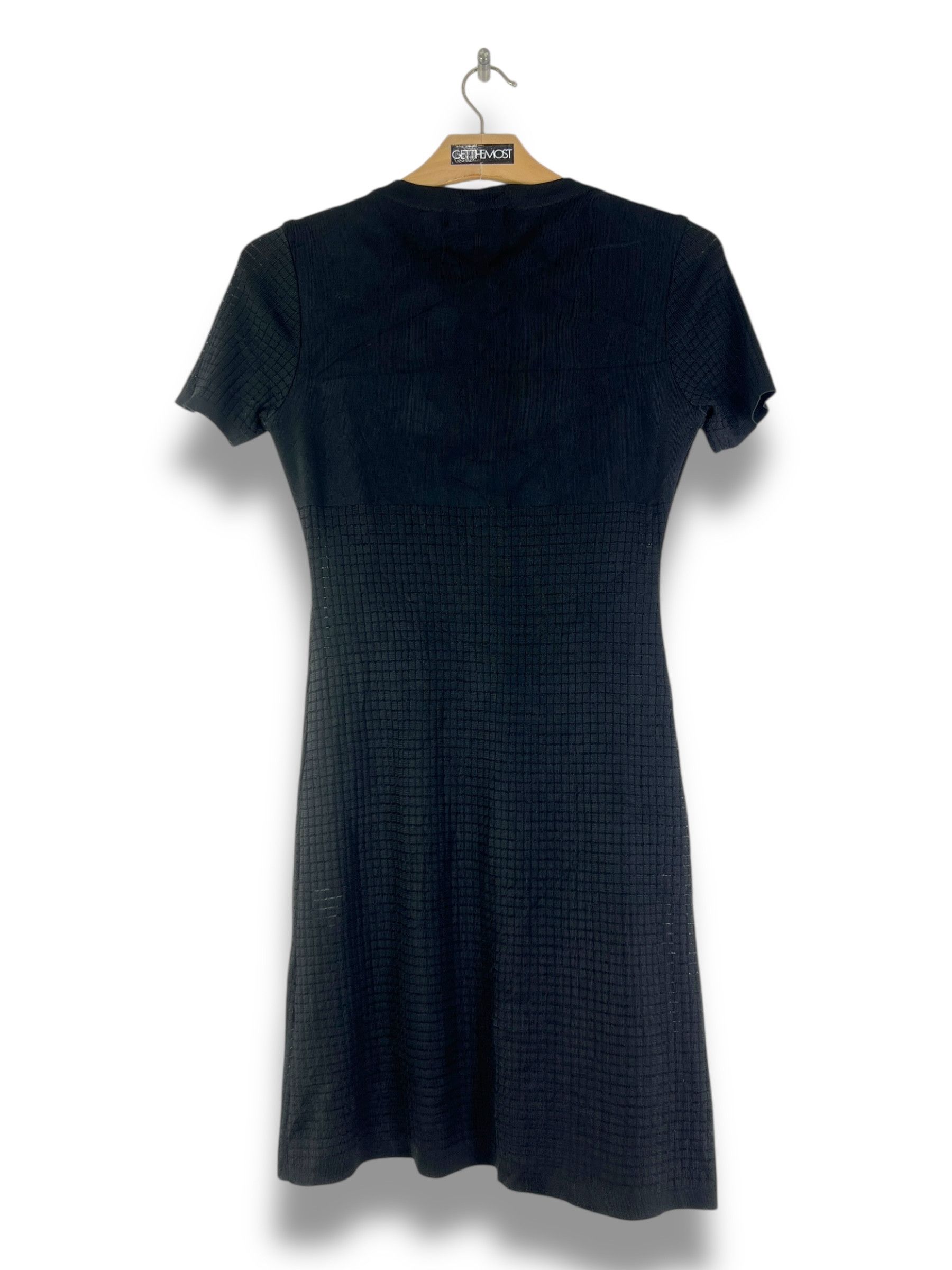 Karl Lagerfeld Karl Lagerfeld Black Midi Dress (38) GTMP245 Size S / US 4 / IT 40 - 7 Thumbnail