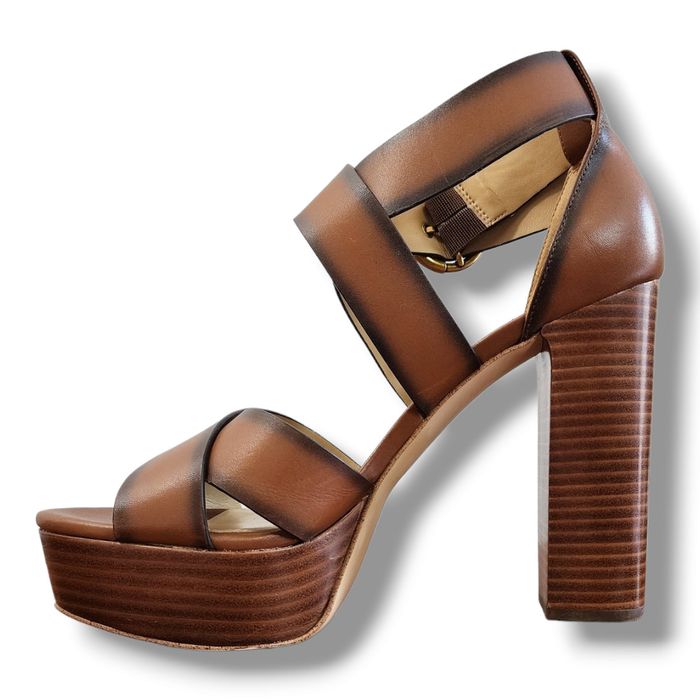 Michael kors sale leia platform sandals