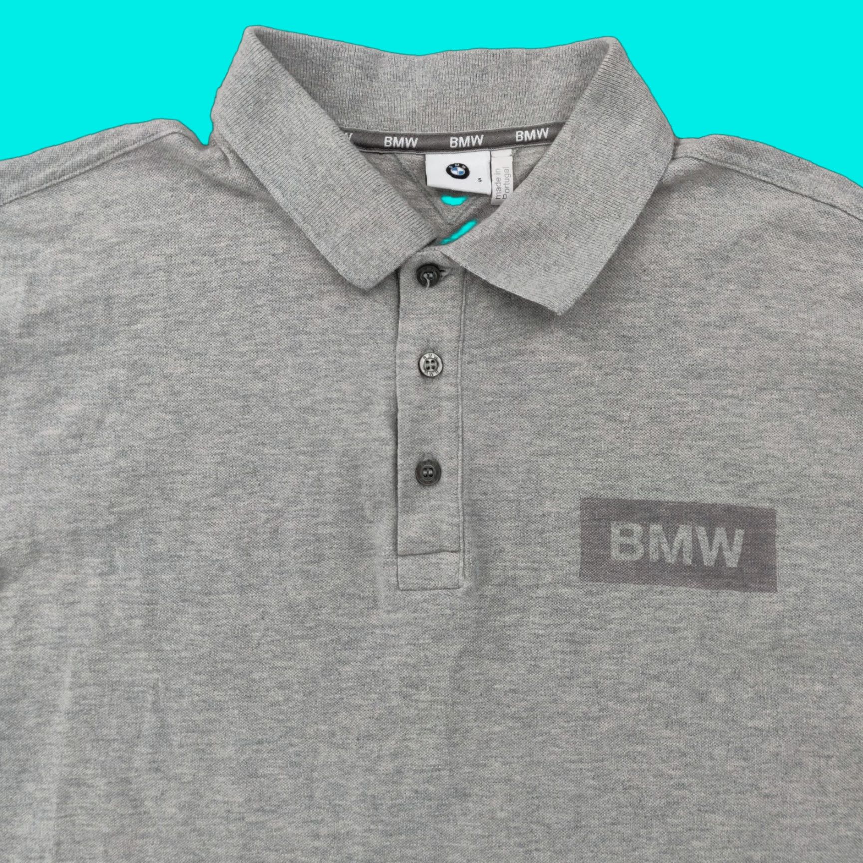BMW BMW Polo Shirt Mens Small Grey Short Sleeve Stretch Casual Luxury Car Golf Logo Shirt Size US S / EU 44-46 / 1 - 1 Thumbnail