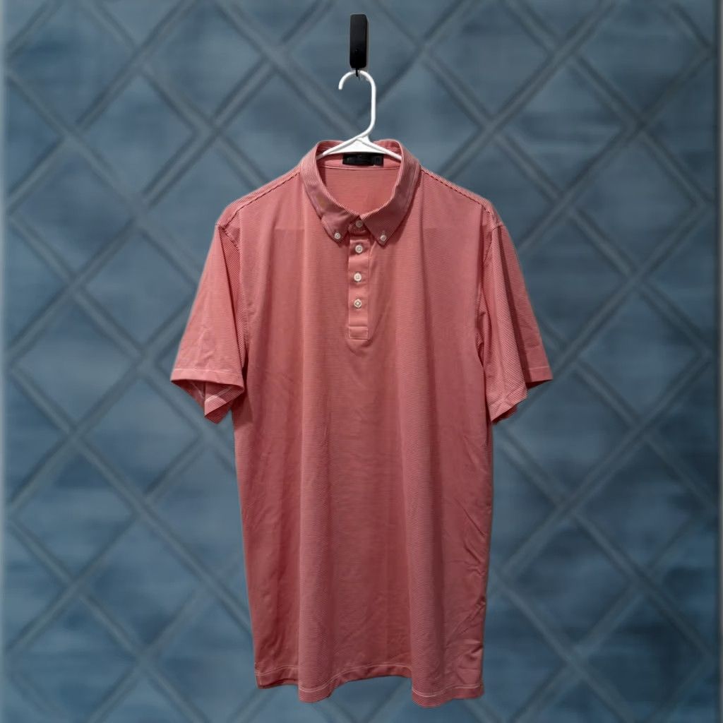 G/FORE G/Fore Men's Golf Polo Shirt XL Red Striped Performance Size US XL / EU 56 / 4 - 1 Thumbnail