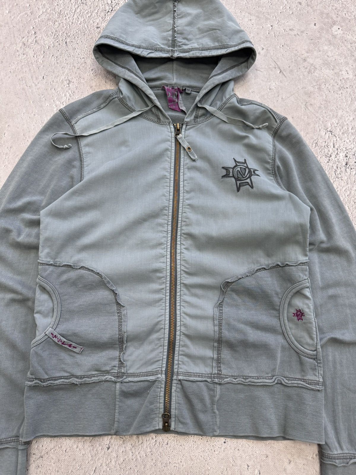 Hysteric Glamour × If Six Was Nine × Le Grande Bleu (L.G.B.) 2000s Japanese Punk Grunge DISTRESSES HOODIE Jacket opium Size US S / EU 44-46 / 1 - 3 Thumbnail