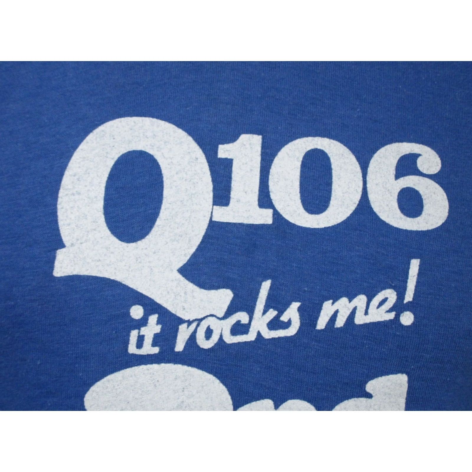 Vintage VINTAGE Q106 FM ROCKS ME! MICHIGAN RADIO T-Shirt XS/S 80s concert Men Size US XS / EU 42 / 0 - 4 Thumbnail