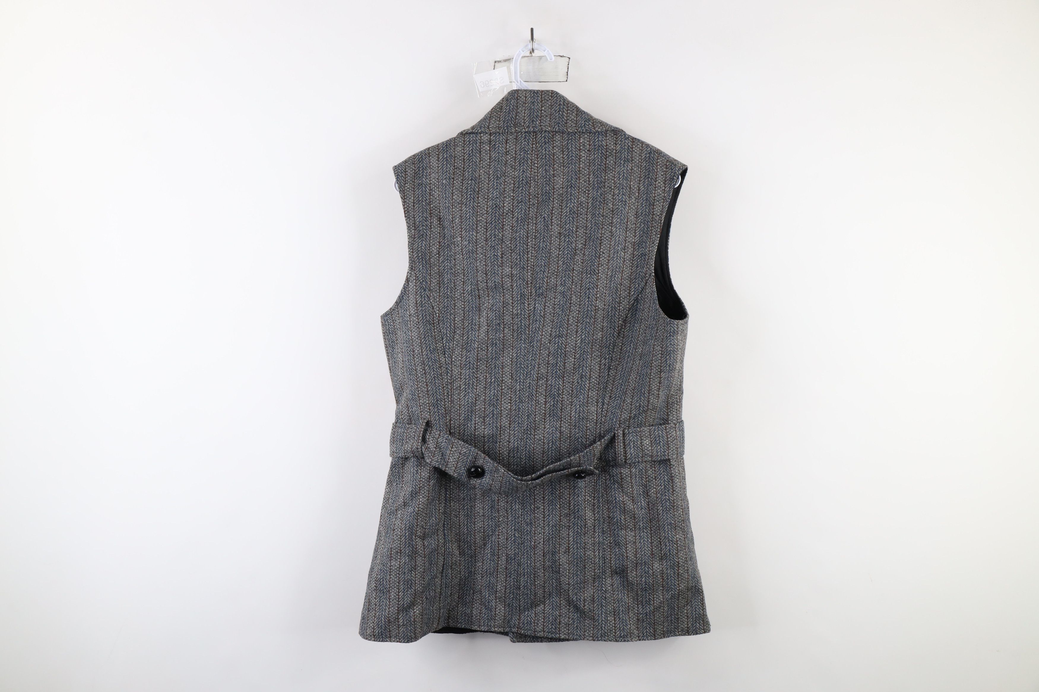 Vintage Vintage 60s 70s Streetwear Tweed Button Back Vest Jacket USA Size M / US 6-8 / IT 42-44 - 11 Thumbnail