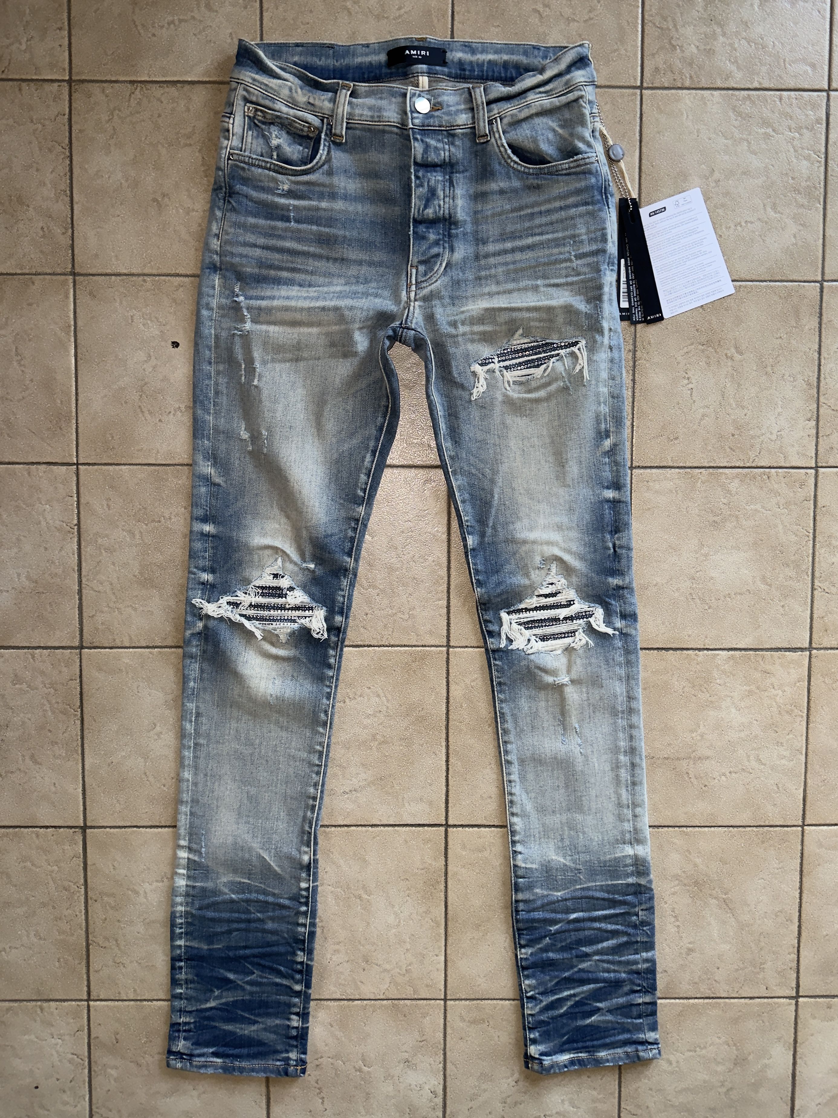 Amiri Amiri Crystal MX1 Jeans Size US 30 / EU 46 - 2 Thumbnail