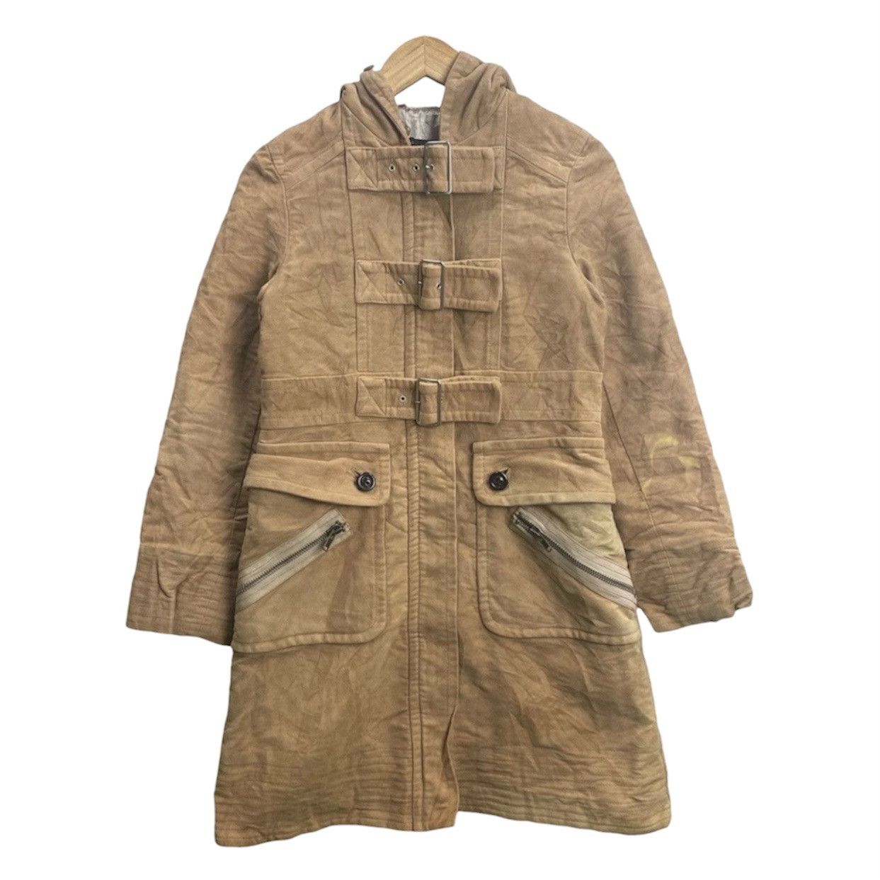 Marc by Marc Jacobs Archival Marc by Marc Jacobs Tan Utility Buckle Duffle Coat Size S / US 4 / IT 40 - 1 Thumbnail