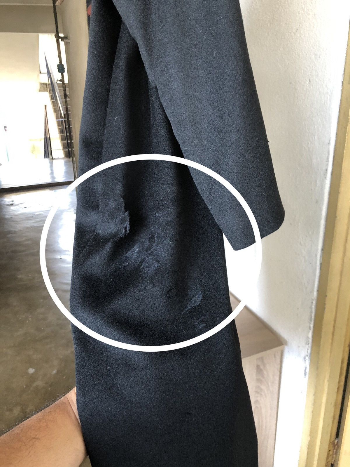 Balmain Authentic Balmain Paris Cashmere Distressed Long Coat Size L / US 10 / IT 46 - 19 Thumbnail