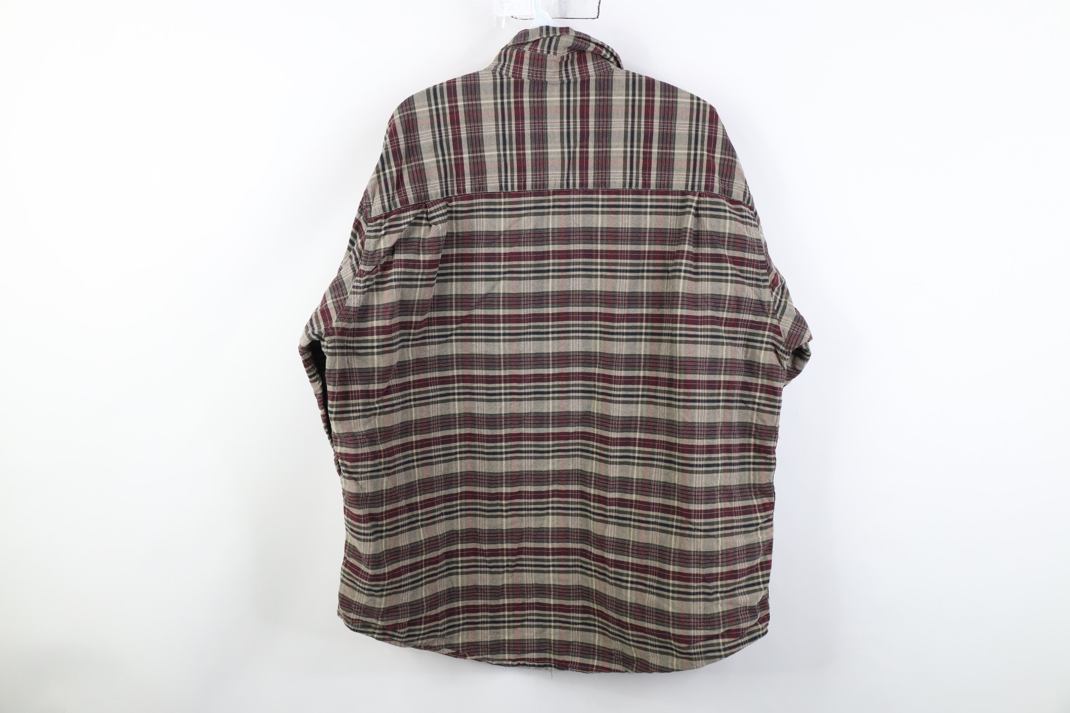 Vintage Vintage 90s Streetwear Tone Plaid Collared Button Down Shirt Size US XL / EU 56 / 4 - 7 Thumbnail