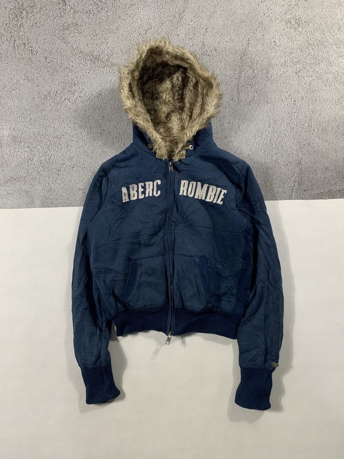 Abercrombie & Fitch Anercrombir fur hoodie jacket Size US L / EU 52-54 / 3 - 1 Thumbnail