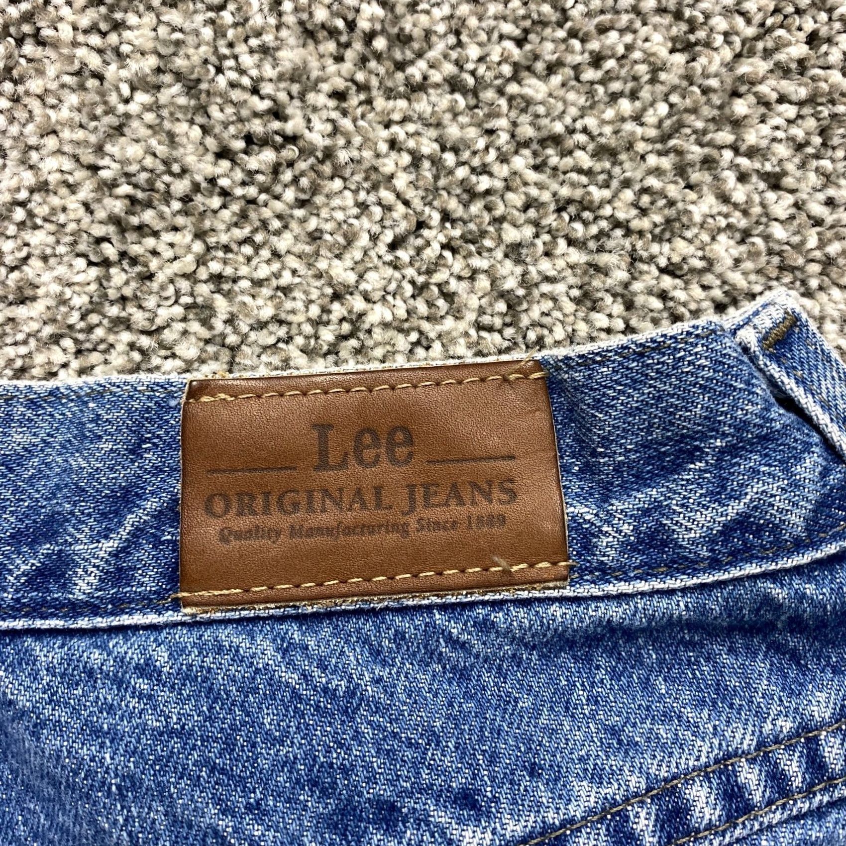 Lee VTG Lee Jeans Womens 14 Dark Blue Denim Pants Tapered Mom High Rise Y2K Western Jeans Moms 90s Retro USA Womens Size 36" / US 14 / IT 50 - 7 Thumbnail