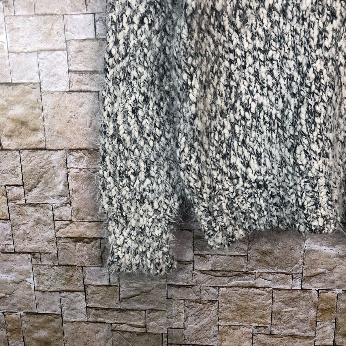 Homespun Knitwear × Japanese Brand Putielal White Shag Shaggy Fur Mohair Knitwear #A32 Size US L / EU 52-54 / 3 - 7 Thumbnail