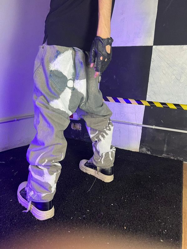 Japanese Brand Goth Baggy Opium Alt Oversize Y2k 2000s 90s Hip Hop Fit Size US 40 / EU 56 - 3 Thumbnail