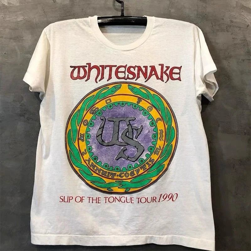 Vintage American Snake Rock T-Shirt Size US XL / EU 56 / 4 - 1 Thumbnail