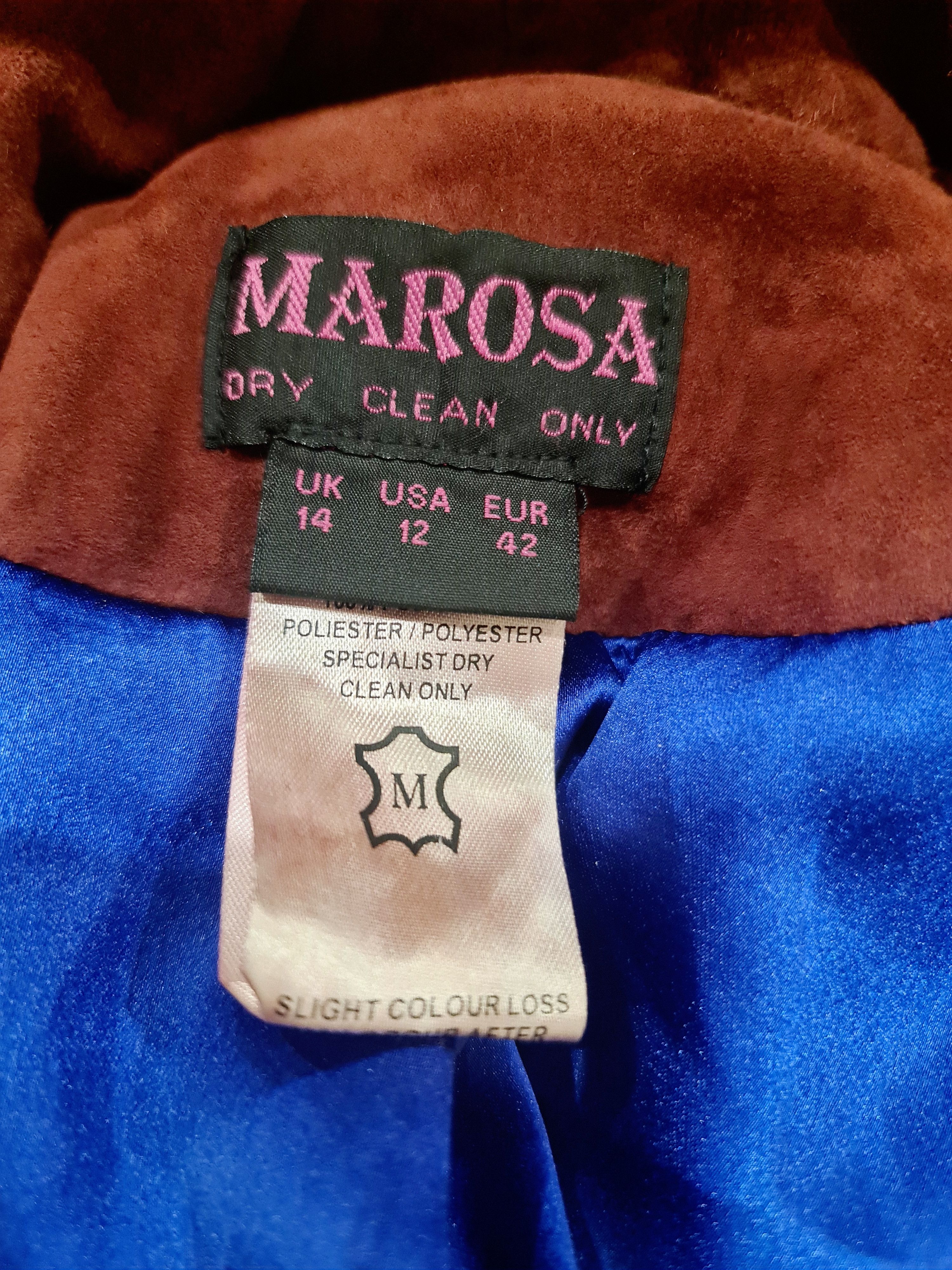 Vintage Suede Jacket With Flowers Embroidery Size XL / US 12-14 / IT 48-50 - 6 Thumbnail