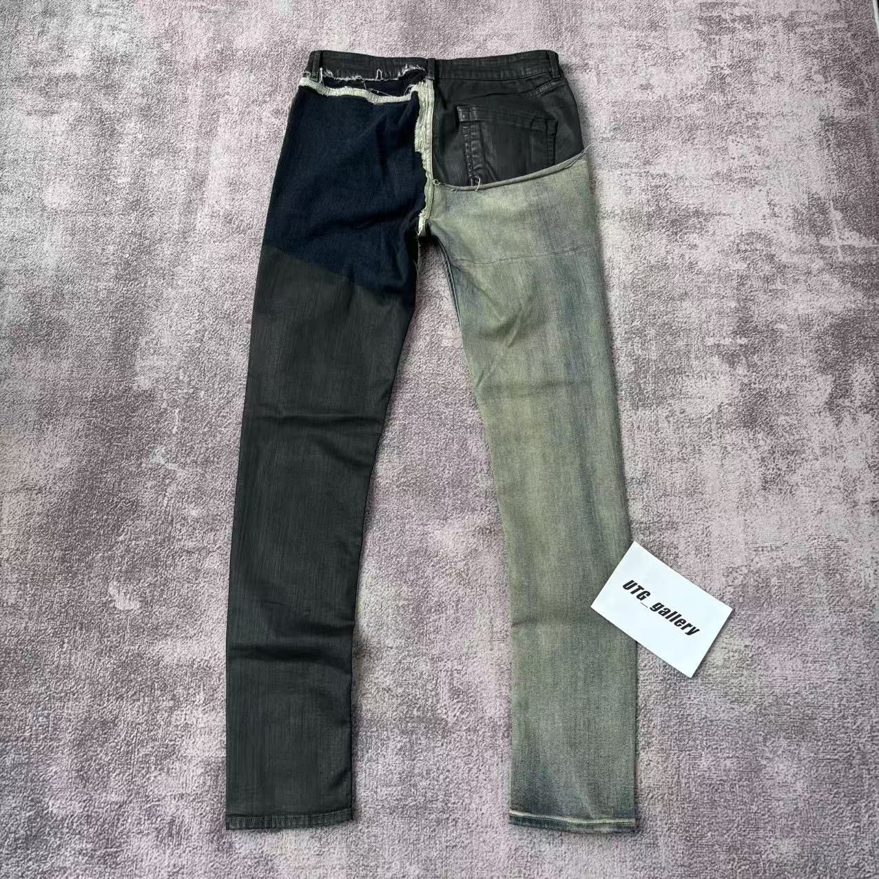 Rick Owens Rick Owens Waxed Tyrone Cut Reconstructed Denim “SAMPLE” Size US 34 / EU 50 - 2 Thumbnail
