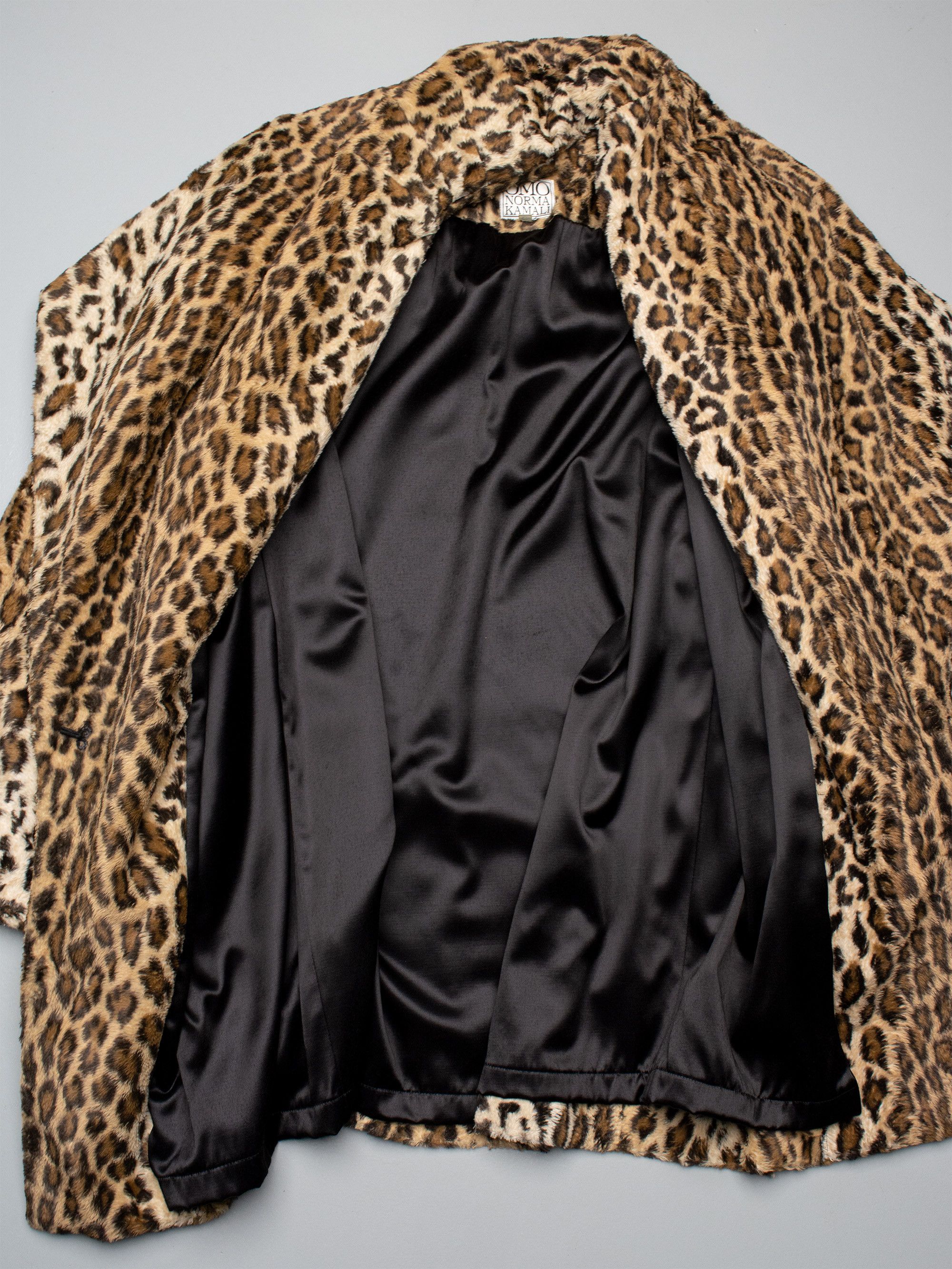 Norma Kamali OMO Norma Kamali - (vintage) - leopard faux fur coat Size M / US 6-8 / IT 42-44 - 11 Thumbnail