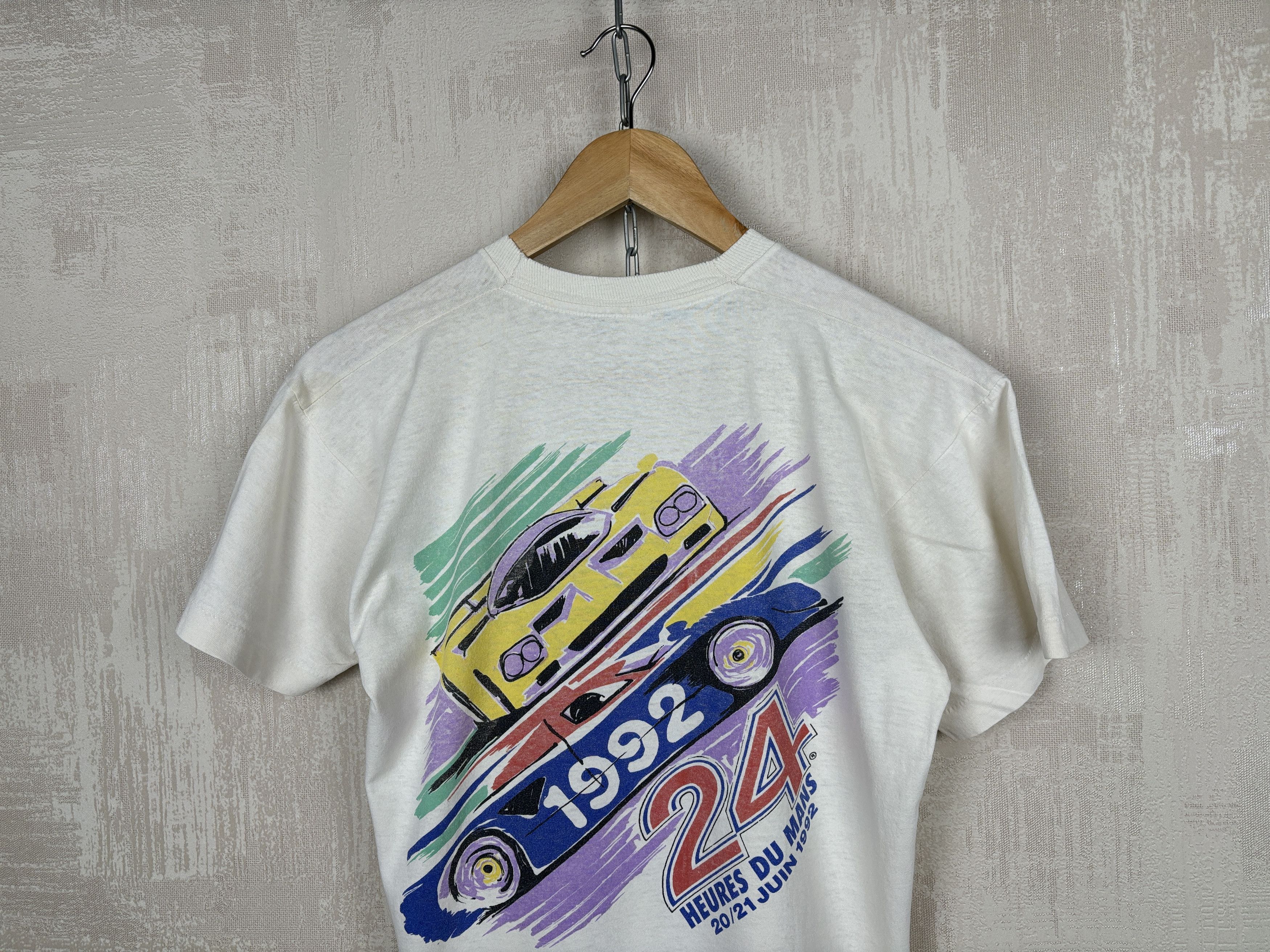Vintage 24 Heures du Mans 1992 Racing Vintage T-shirt Single Stitch Size US S / EU 44-46 / 1 - 3 Thumbnail