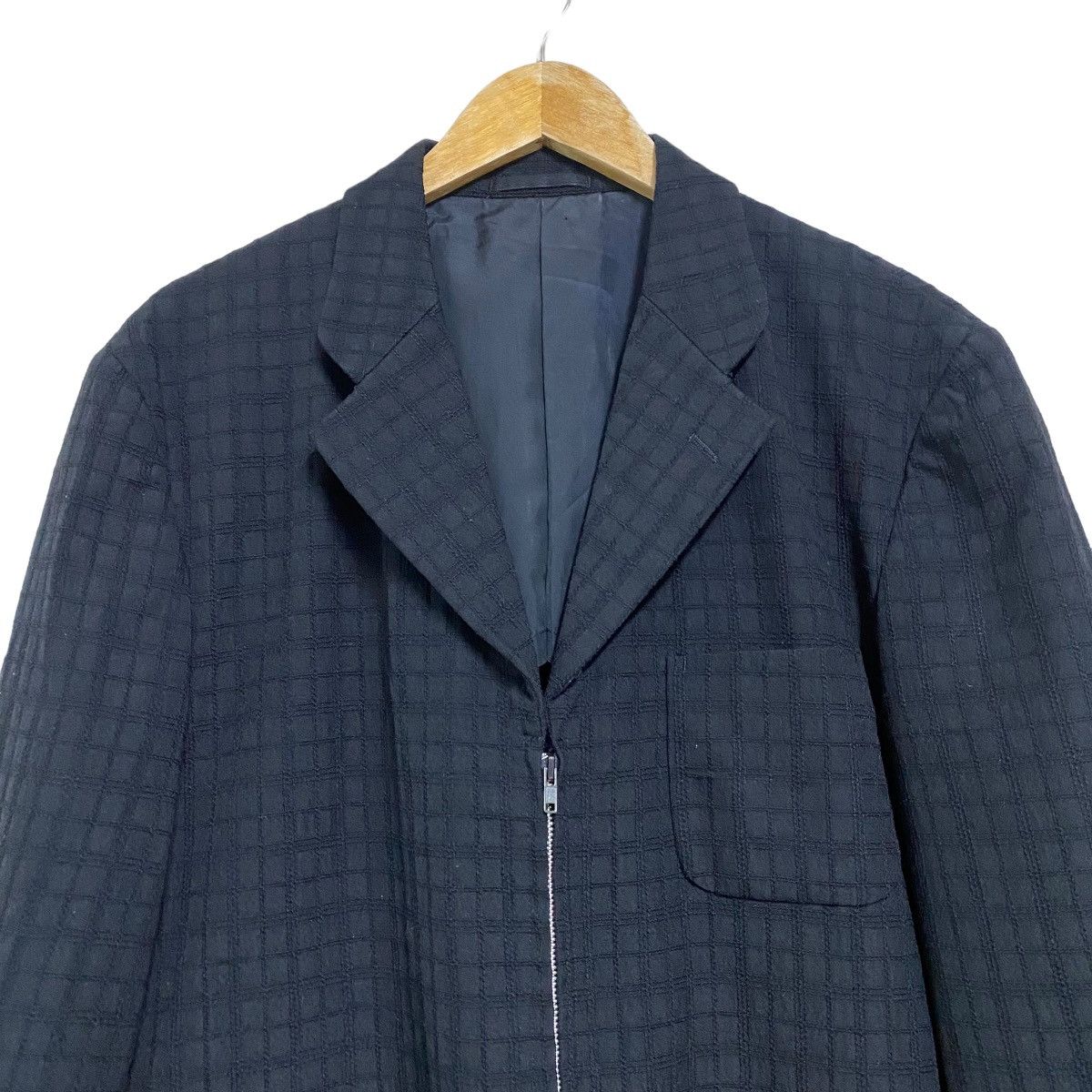 Comme des Garcons Homme AD1997 CdgH Blazer Jacket Zipper Embroidered Size US L / EU 52-54 / 3 - 3 Thumbnail