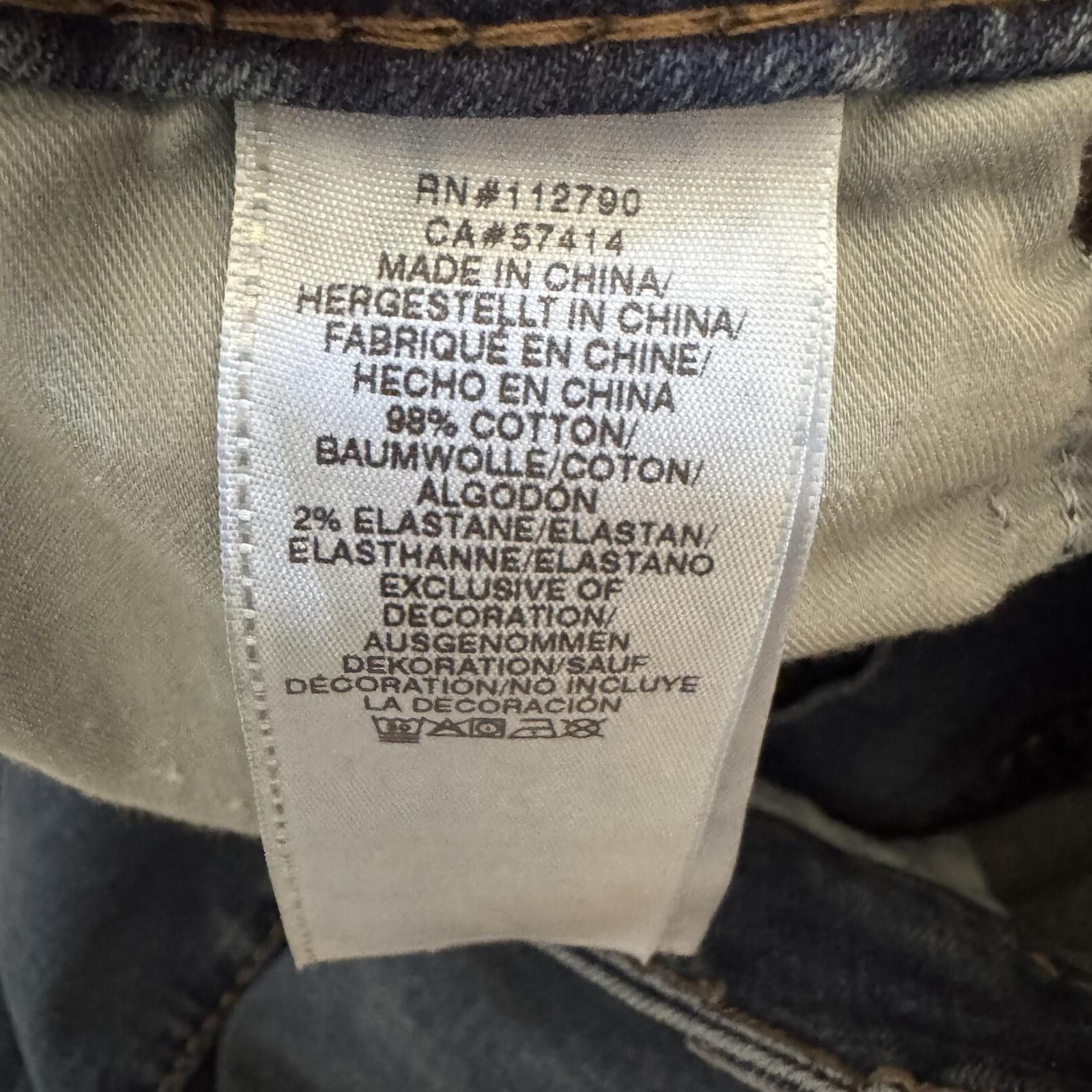 True Religion True Religion Jennie Curvy Mid Rise Skinny Jeans Size 31 Size 31" - 4 Thumbnail