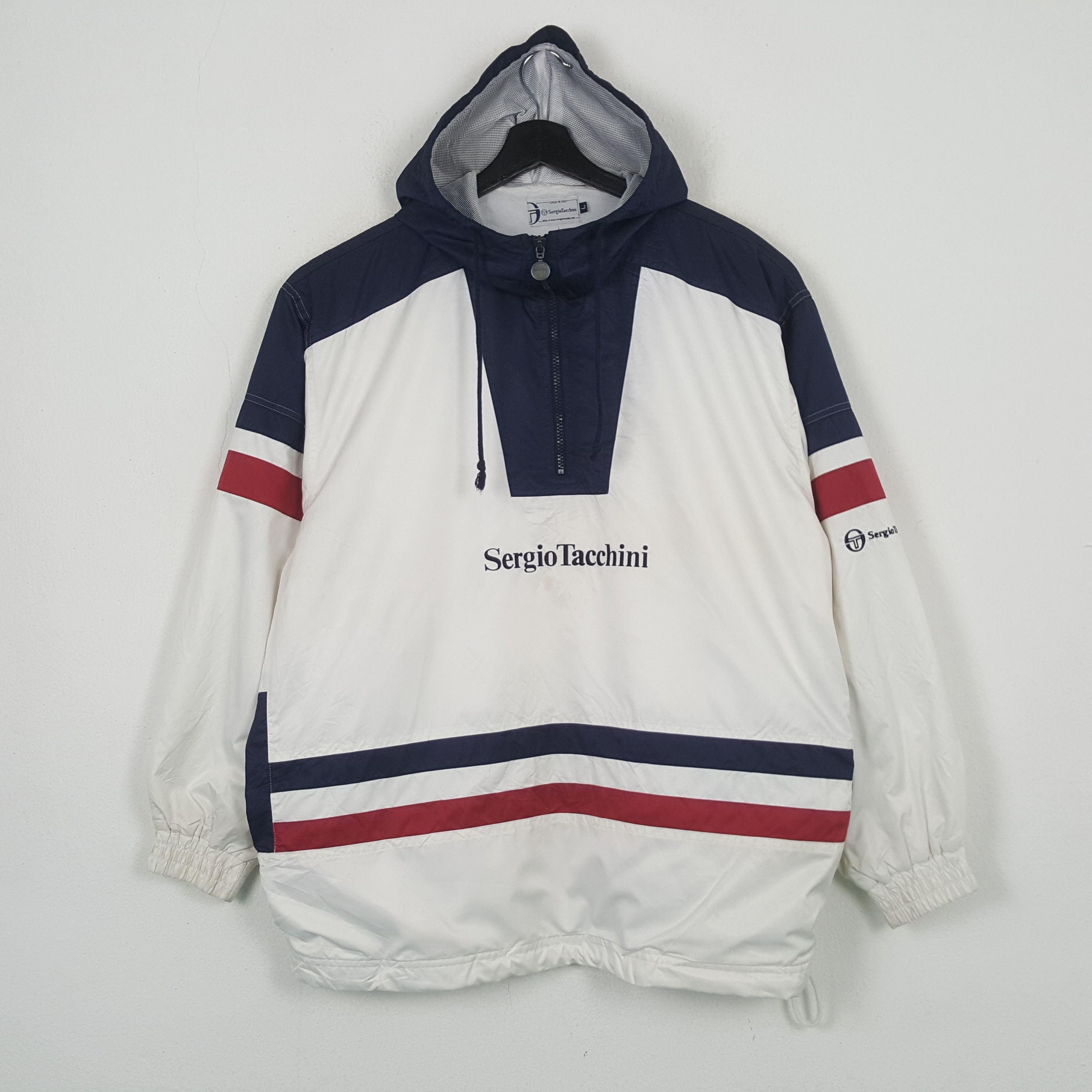Sergio Tacchini Sergio Tacchini Sports Style Half Zipper Jacket RR30 Size US XL / EU 56 / 4 - 1 Thumbnail