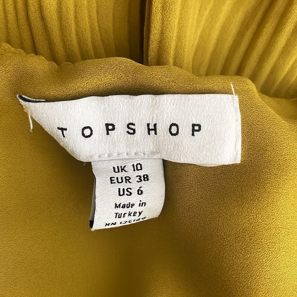 Topshop Topshop Women’s Flowy Lined Cami Tank Top Size 6 – Mustard Y Size M / US 6-8 / IT 42-44 - 5 Thumbnail
