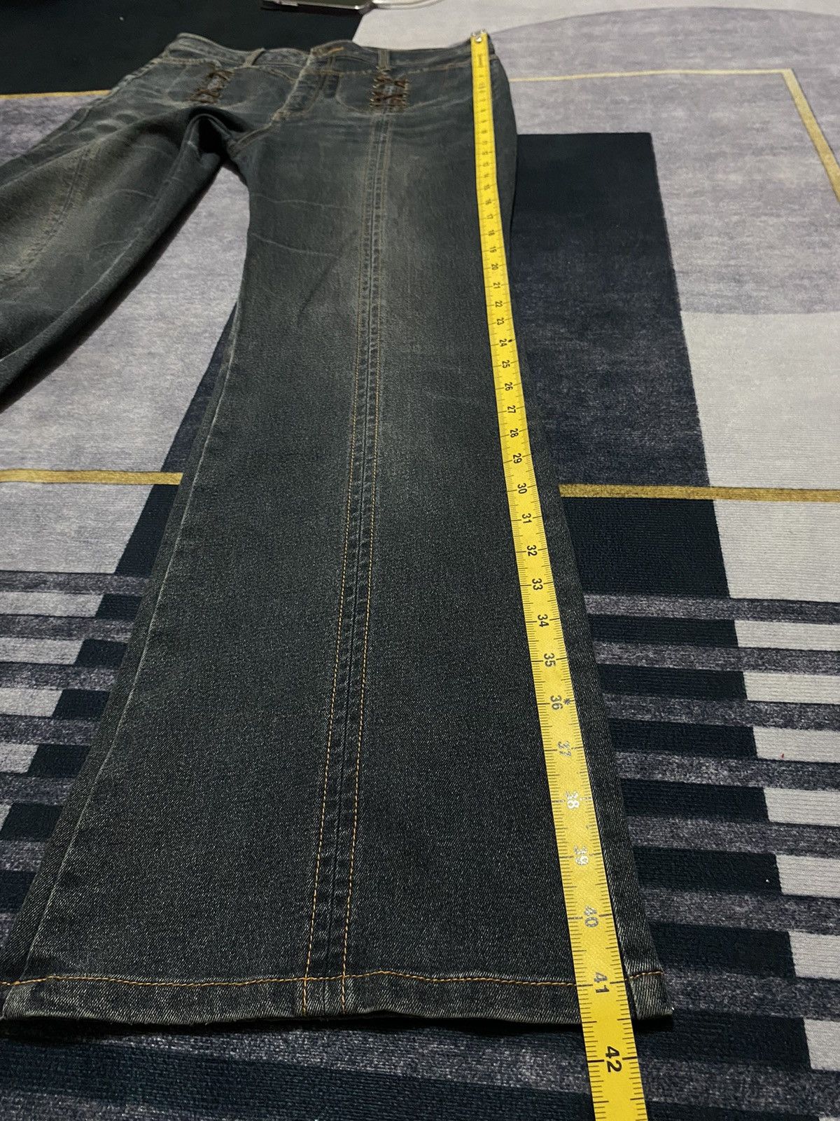 Hysteric Glamour CAROUGE BOOT CUT DENIM PANTS Size US 32 / EU 48 - 14 Thumbnail